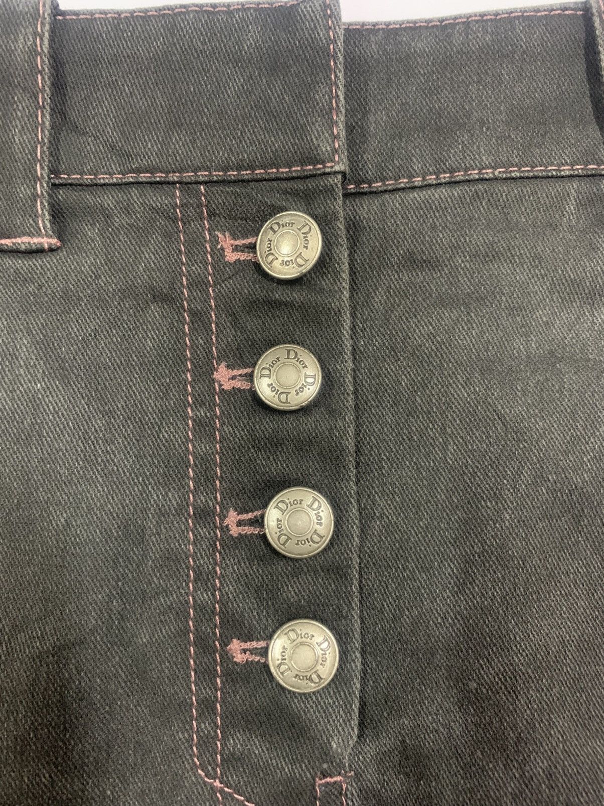 Dior Christian Dior SS2003 Denim Mini Skirt - Size 36 | W27x13 Size 27" / US 4 / IT 40 - 5 Thumbnail