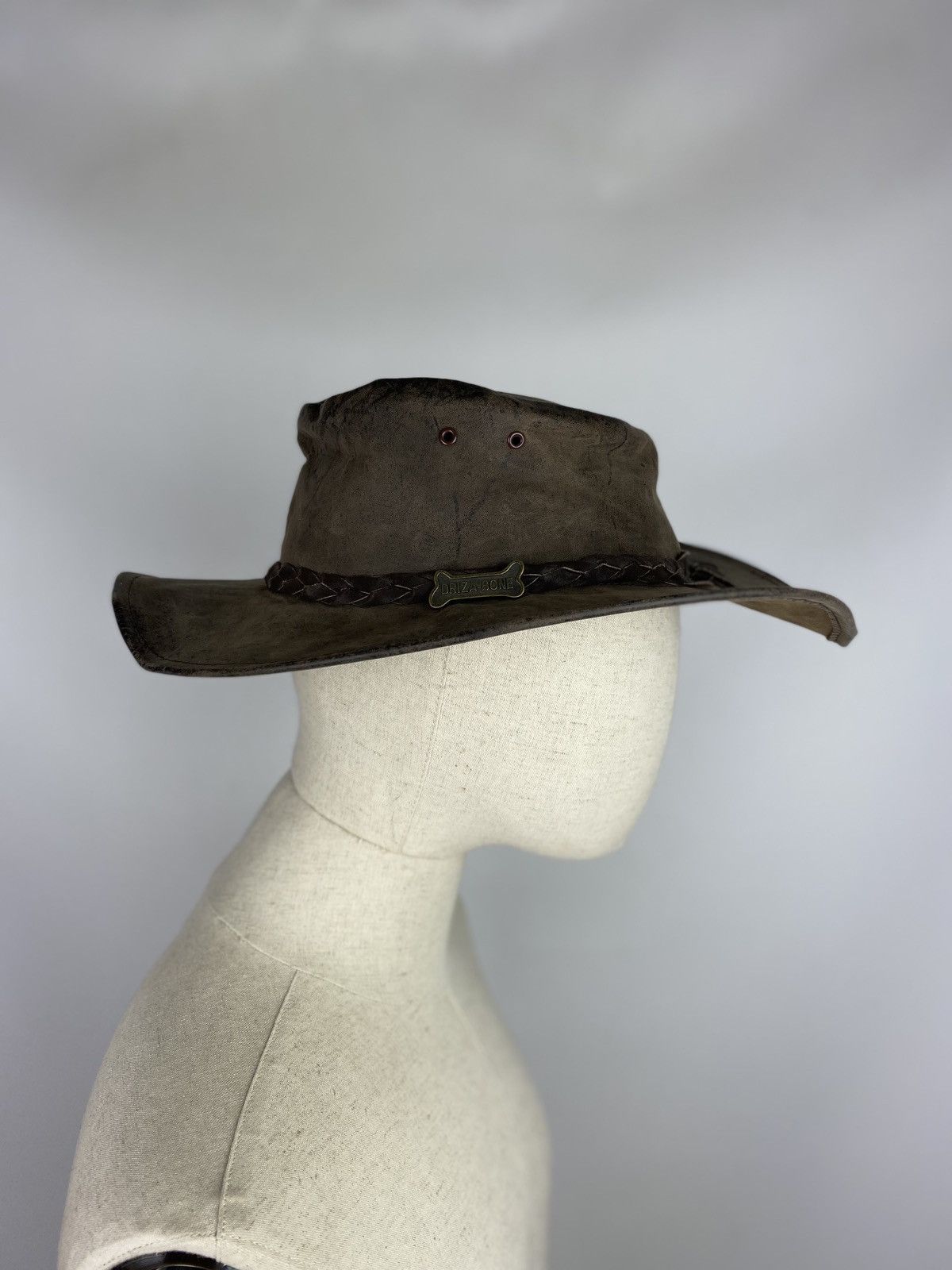 Barbour Driza Bone Australian leather hat size M Size ONE SIZE - 4 Thumbnail