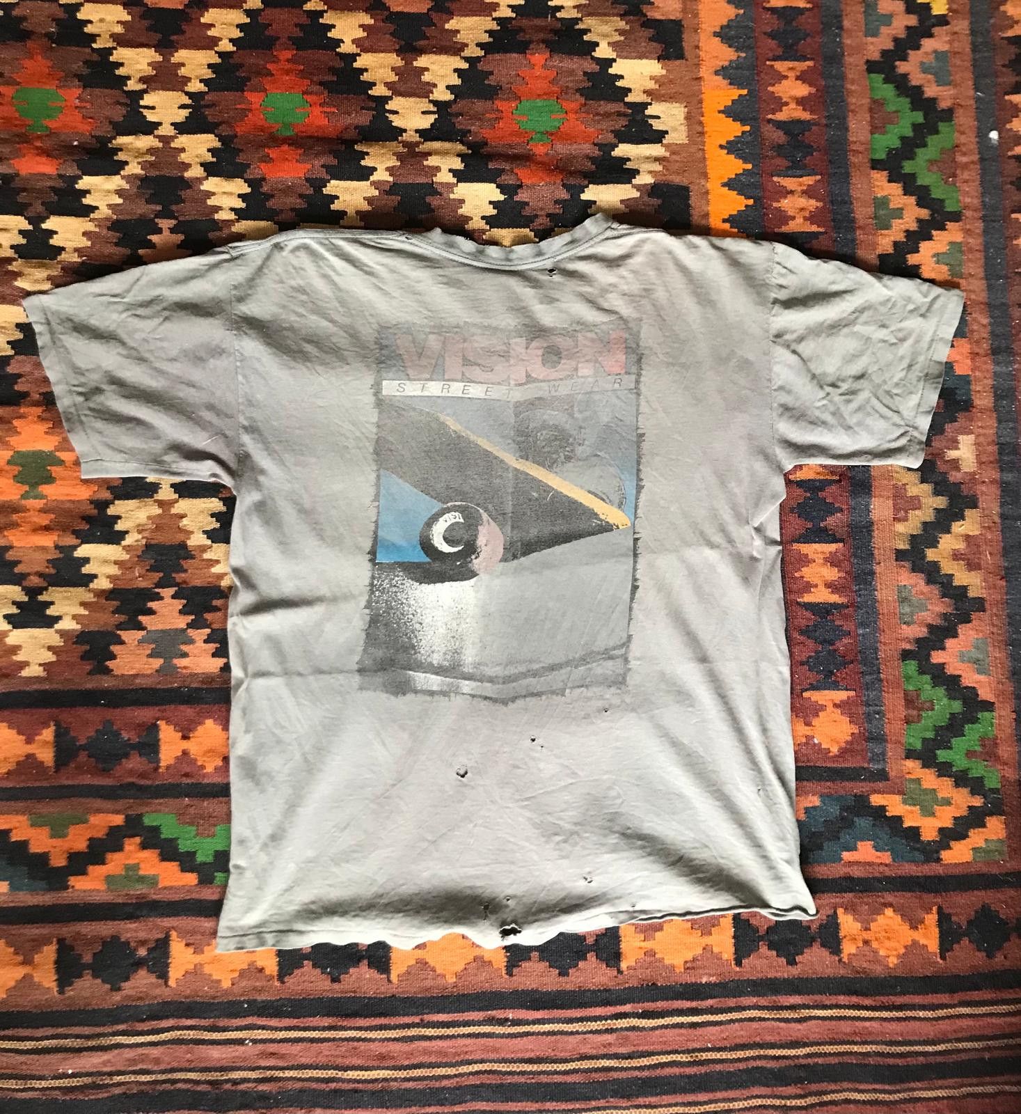 Vision Streetwear Vtg Orig 80's VSW Vision Streetwear T Rare Design w/Tag Size US XL / EU 56 / 4 - 3 Thumbnail