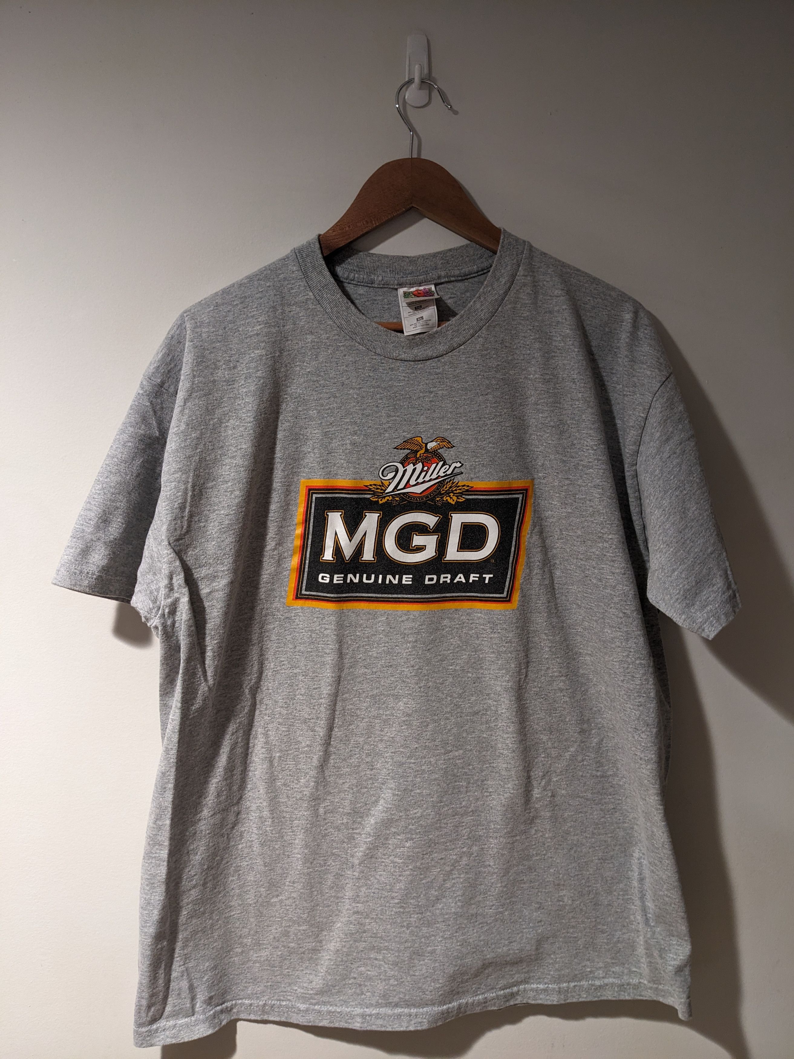 Fruit Of The Loom × Vintage Vintage Miller Genuine Draft Beer Alcohol X-Large T-Shirt Size US XL / EU 56 / 4 - 1 Thumbnail