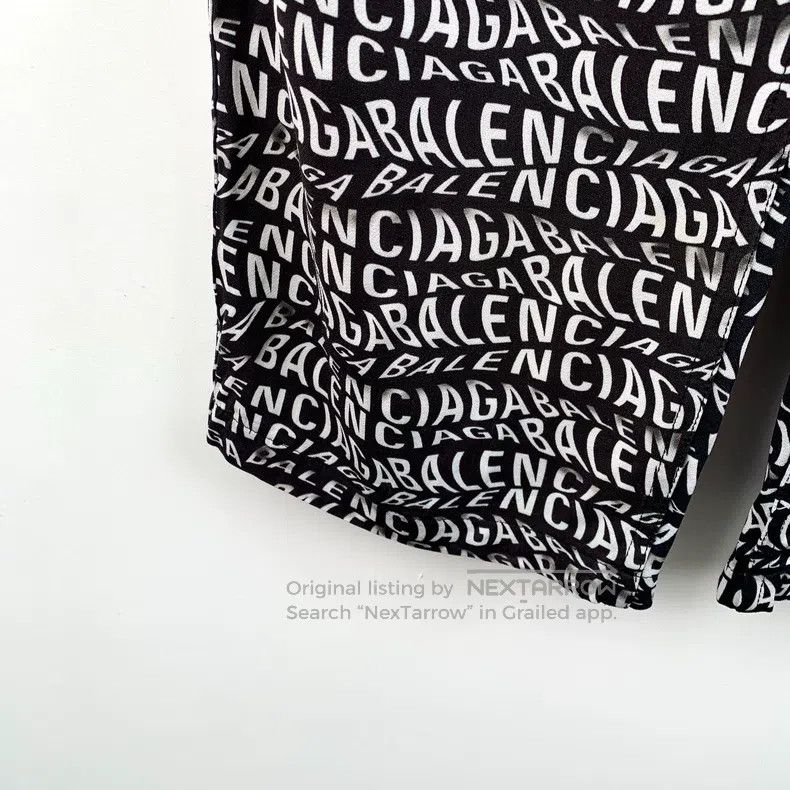 Balenciaga Balenciaga Black and White Color Block Logo Letter Full Pr Size US 38 / EU 54 - 4 Thumbnail