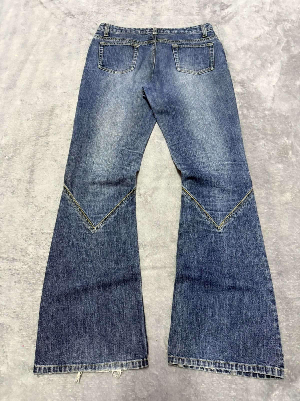 Hysteric Glamour Oririn Japan Panelling Flared Bootcut Jeans Size US 28 / EU 44 - 2 Thumbnail