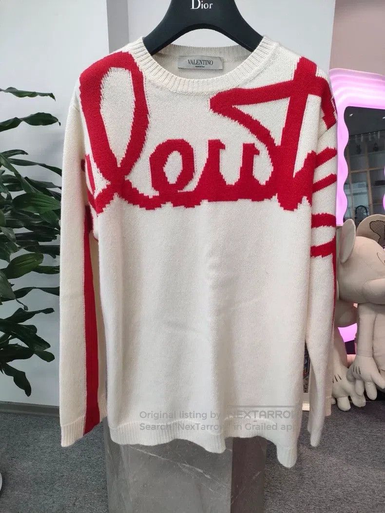 Valentino Valentino White colour-blocked knitwear Size XXS / US 00 / IT 34 - 1 Thumbnail