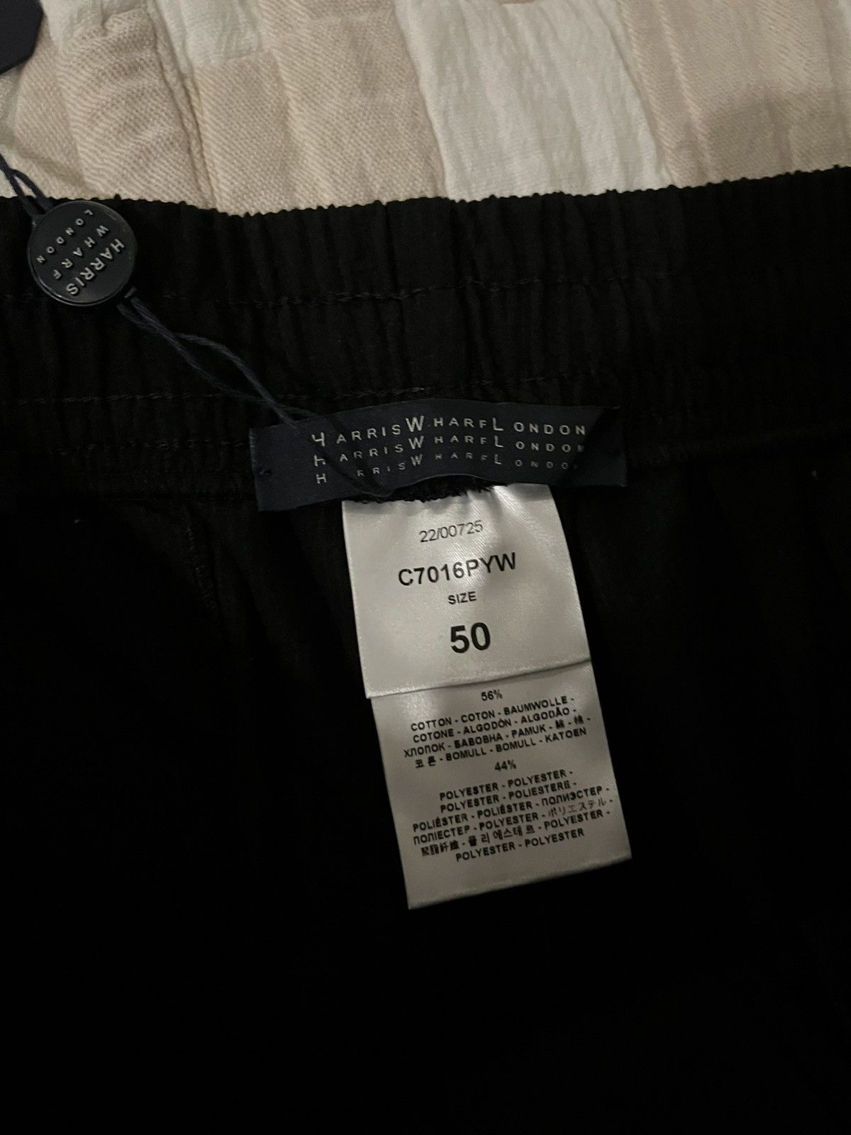 Harris Wharf London Harris Wharf London Trousers Coolmax Seersucker Black Size US 40 / EU 56 - 4 Thumbnail