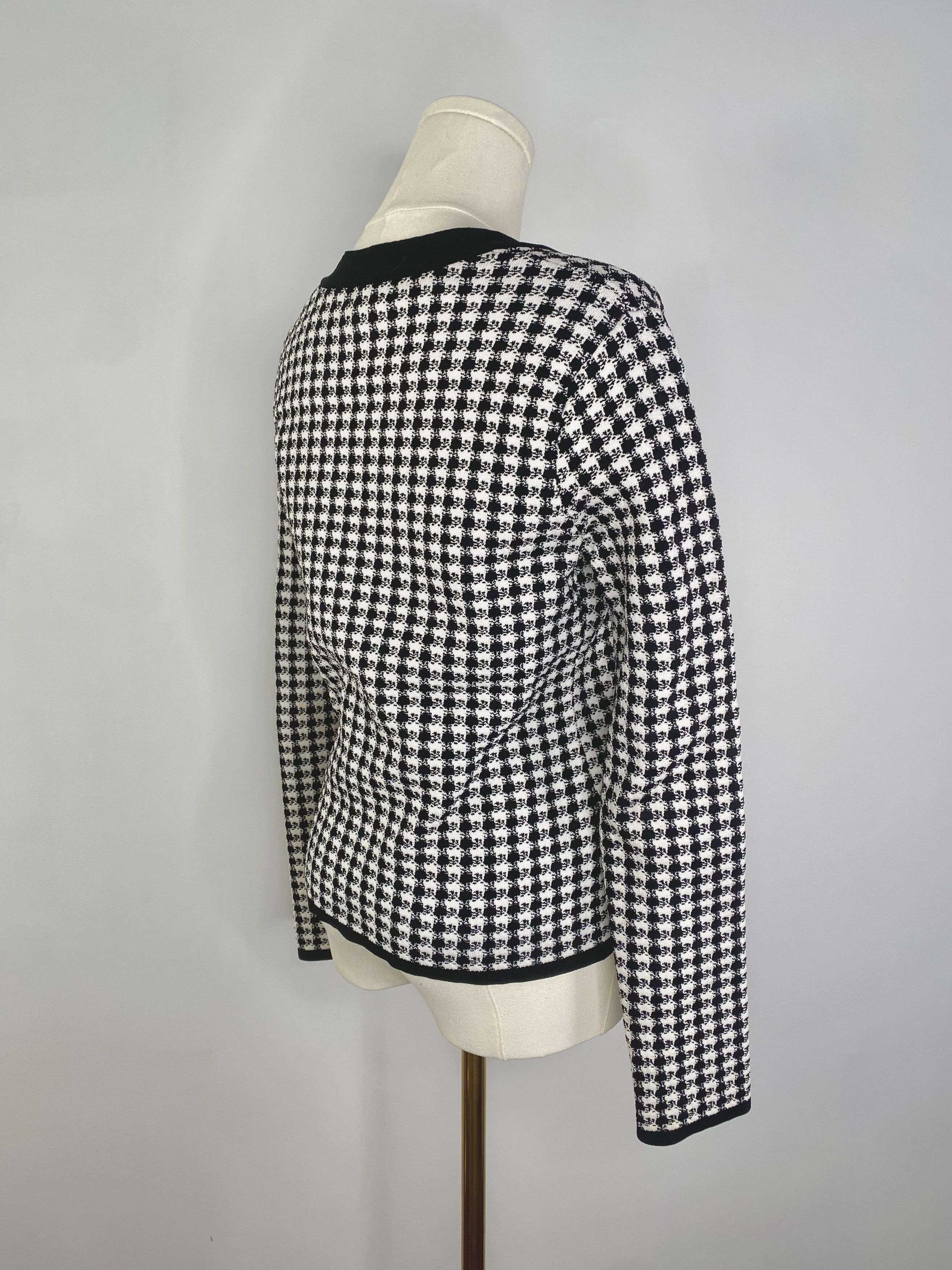 Vintage Grace Danie Lewis - Houndstooth Jacket Size M / US 6-8 / IT 42-44 - 2 Thumbnail