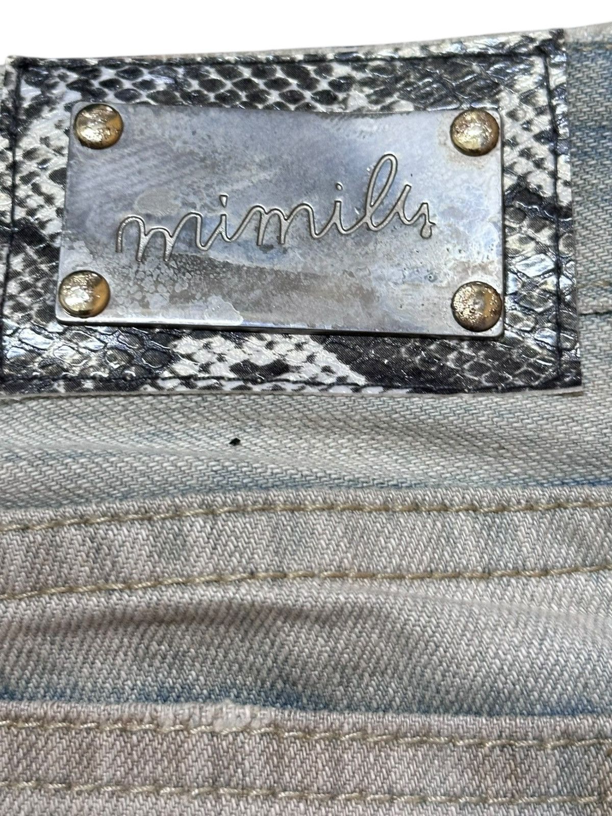 Japanese Brand Vintage Mimily Flare Bootcut T Cross Grunge Denim Size US 29 - 8 Thumbnail