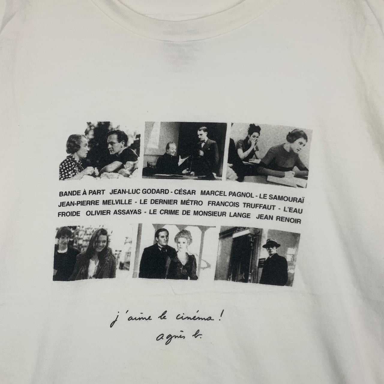 Vintage Vintage 1998 AGNES B. J’aime Le Cinema Movie Film Tee Shirt Size US L / EU 52-54 / 3 - 5 Thumbnail
