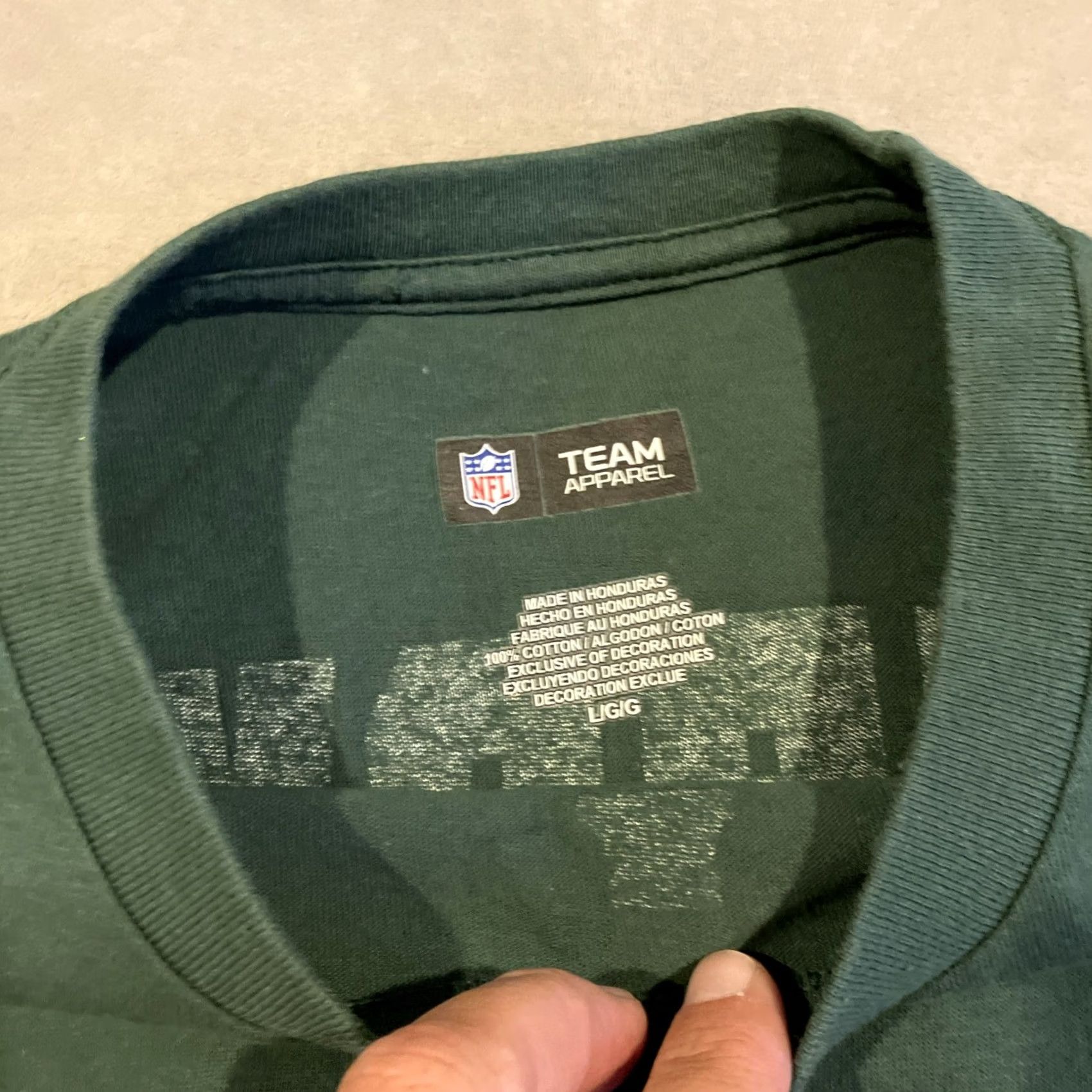 NFL VINTAGE NFL New York Jets Tim Tebow #15 Player Jersey T Shirt Large Dark Green Mens Short Sleeve 100% Cotton Jersey Graphic Print Size US L / EU 52-54 / 3 - 3 Thumbnail