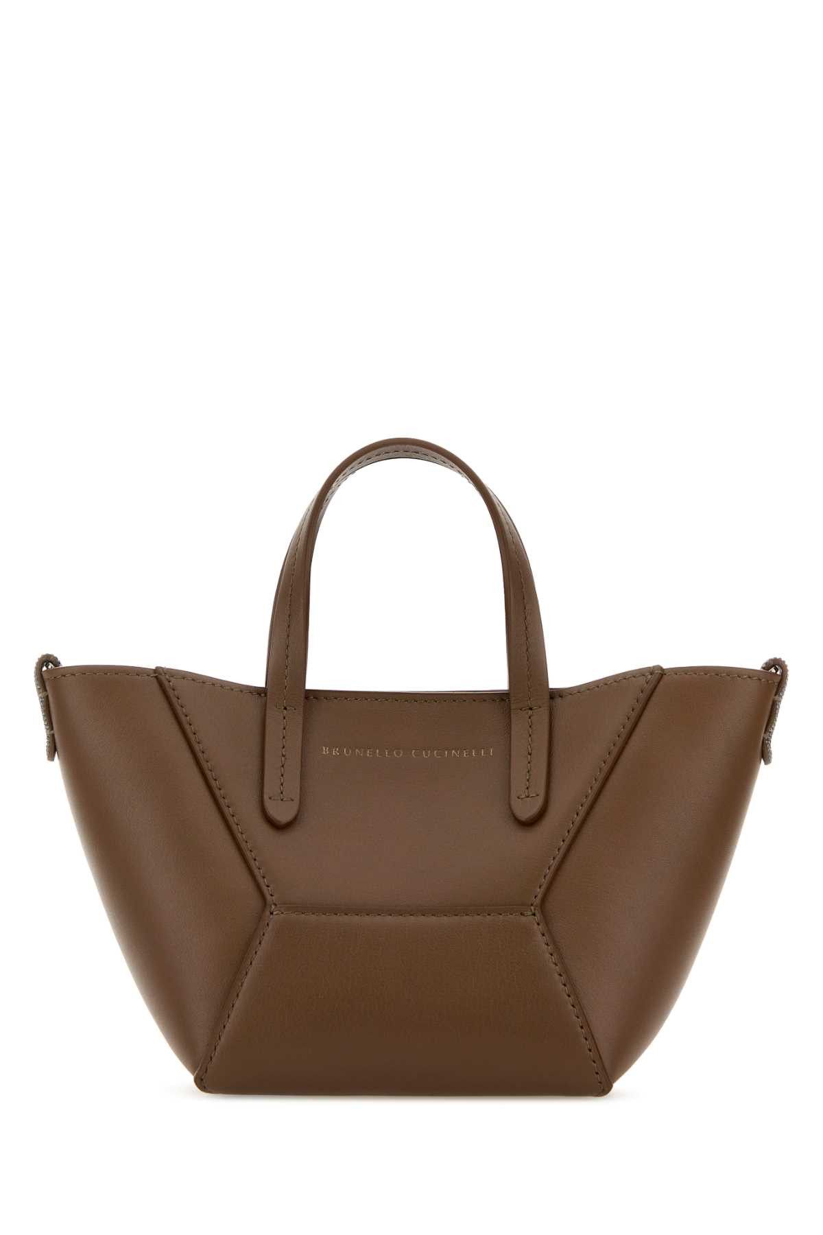 Brunello Cucinelli Mid Leather Handbag Size ONE SIZE - 1 Thumbnail