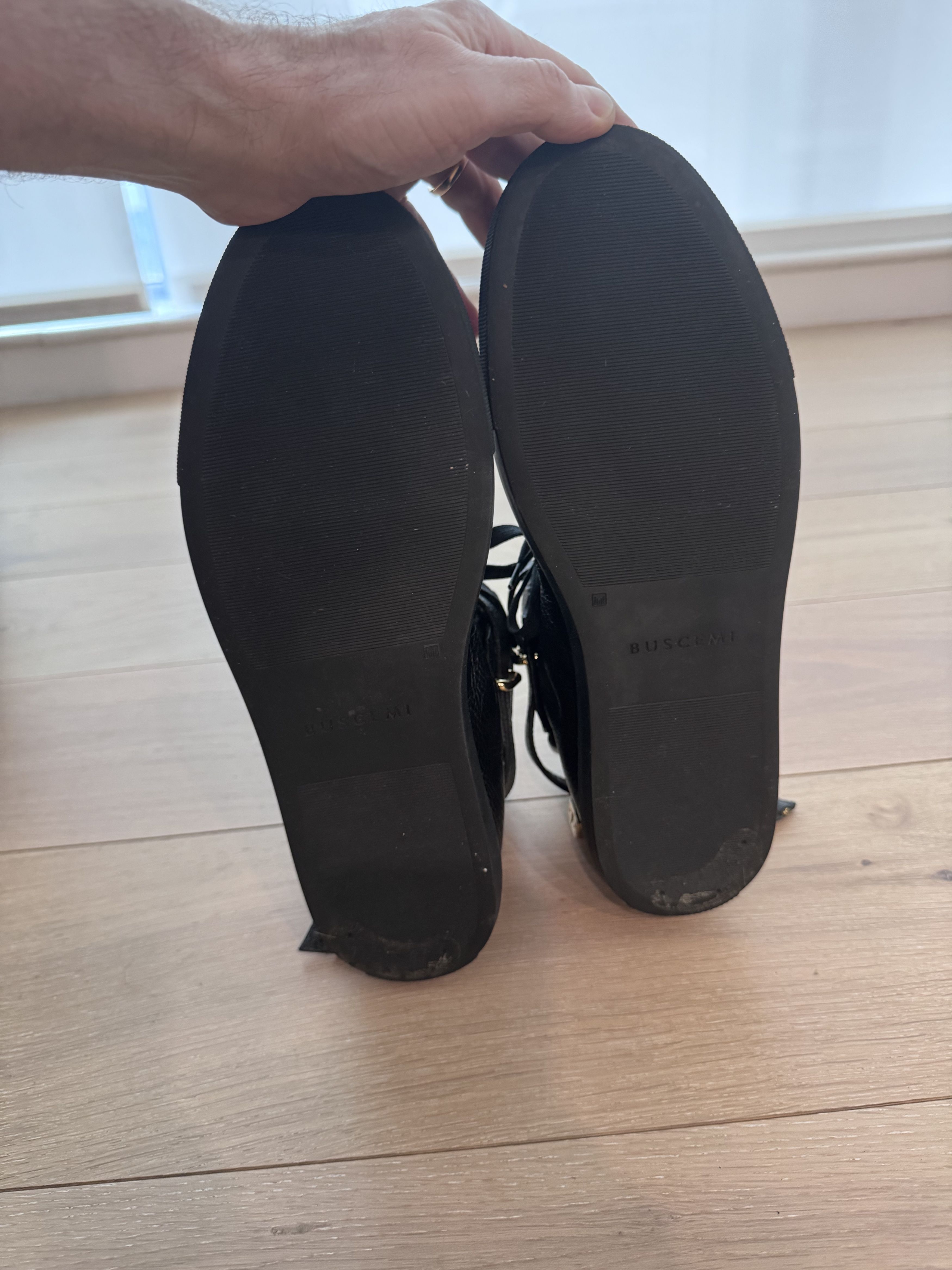 Buscemi Buscemi 100MM Black High Top Sneakers US12 / EU 45 Size US 12 / EU 45 - 8 Thumbnail