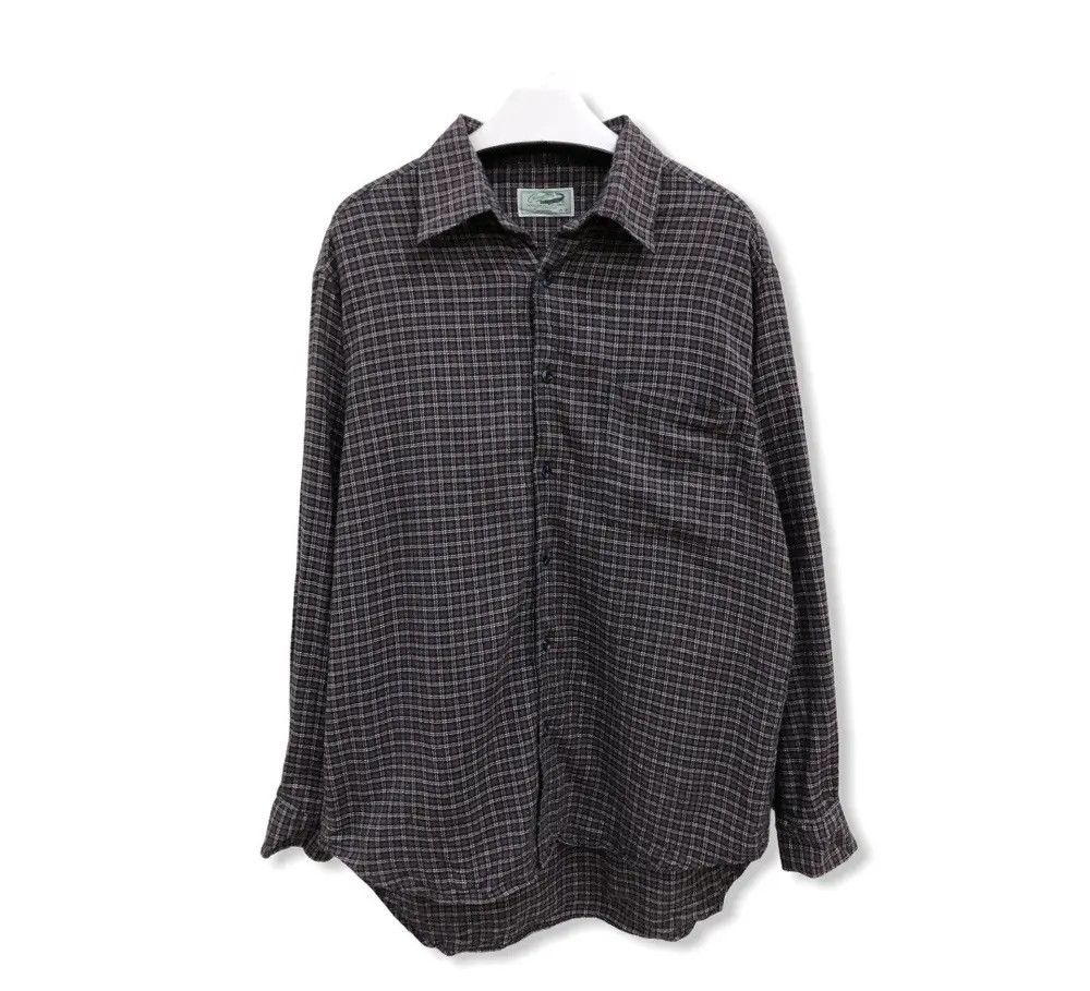 Vintage Vintage Crocodile Flannel Shirt 👕 Size US M / EU 48-50 / 2 - 1 Thumbnail