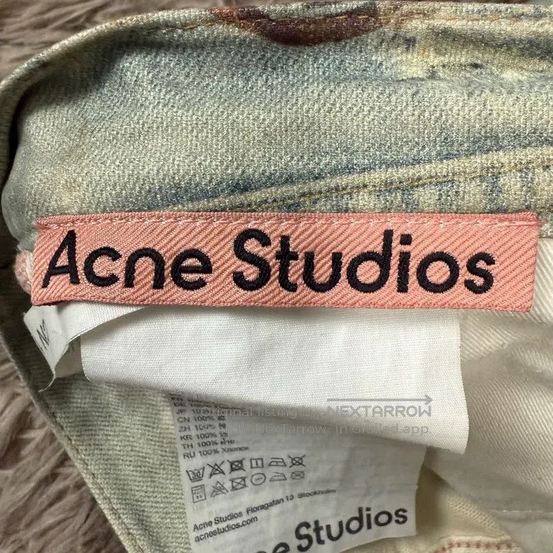 Acne Studios Acne Studios Trompe L'oeil Splatter-Painted Baggy Printed Size US 28 / EU 44 - 3 Thumbnail