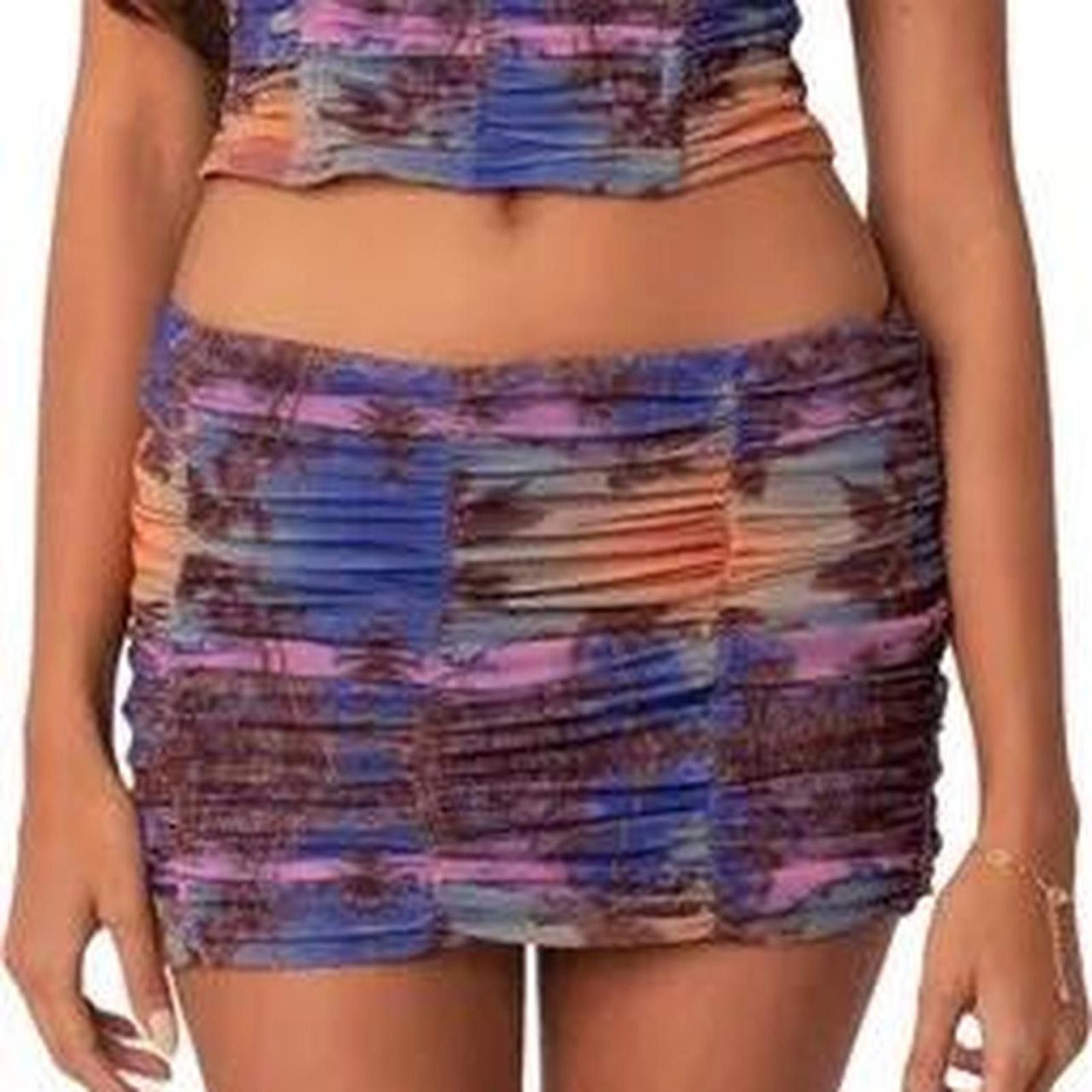 Other Edikted mesh ruched mini skirt Size 26" / US 2 / IT 38 - 2 Thumbnail