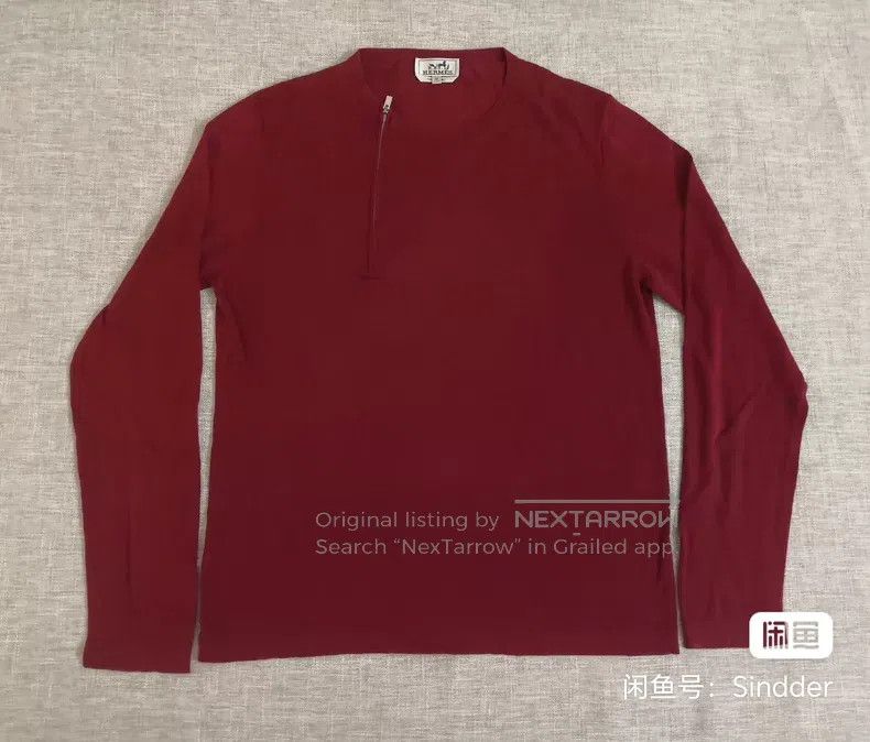 Hermes Hermes Red knitted sweater Size US M / EU 48-50 / 2 - 1 Thumbnail