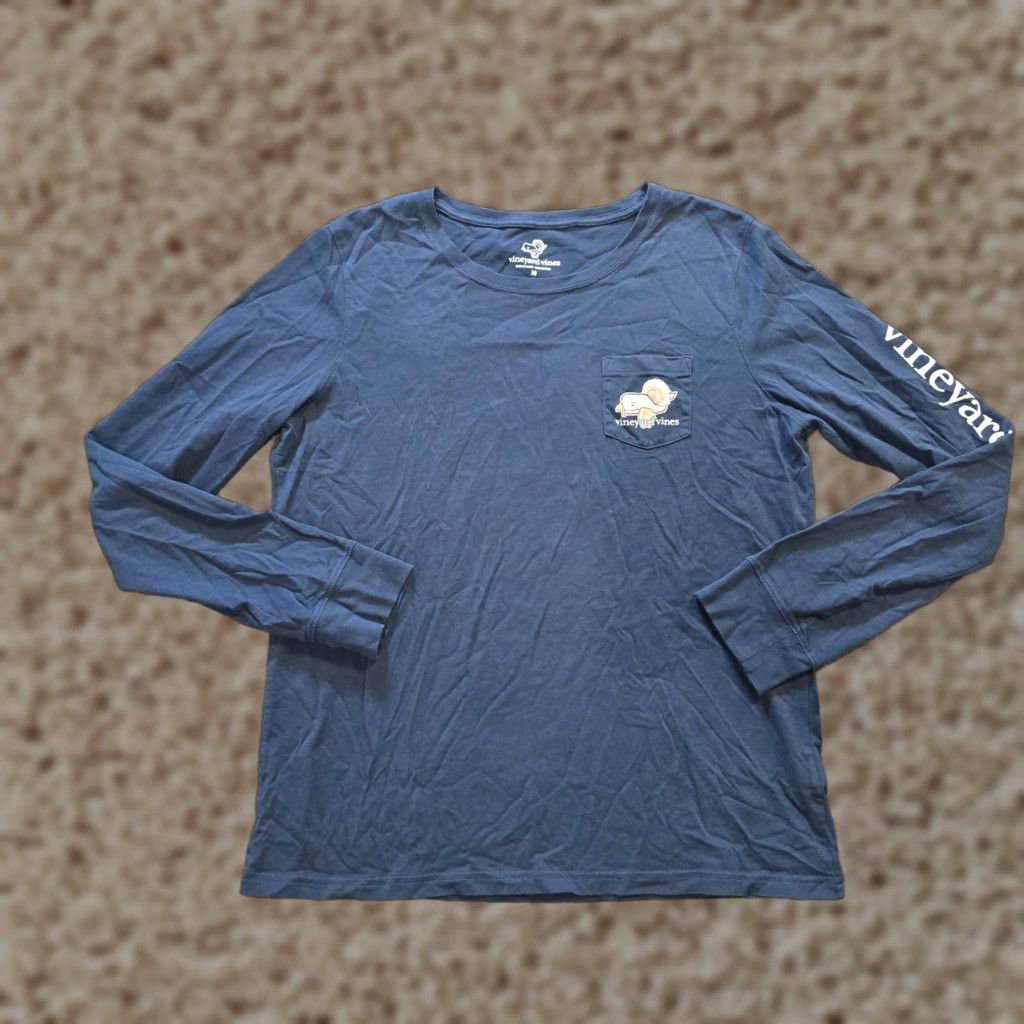 Vineyard Vines Vineyard Vines Top Womens Size Medium Blue Thanksgiving Turkey Casual Lounge Shirt Size M / US 6-8 / IT 42-44 - 1 Thumbnail