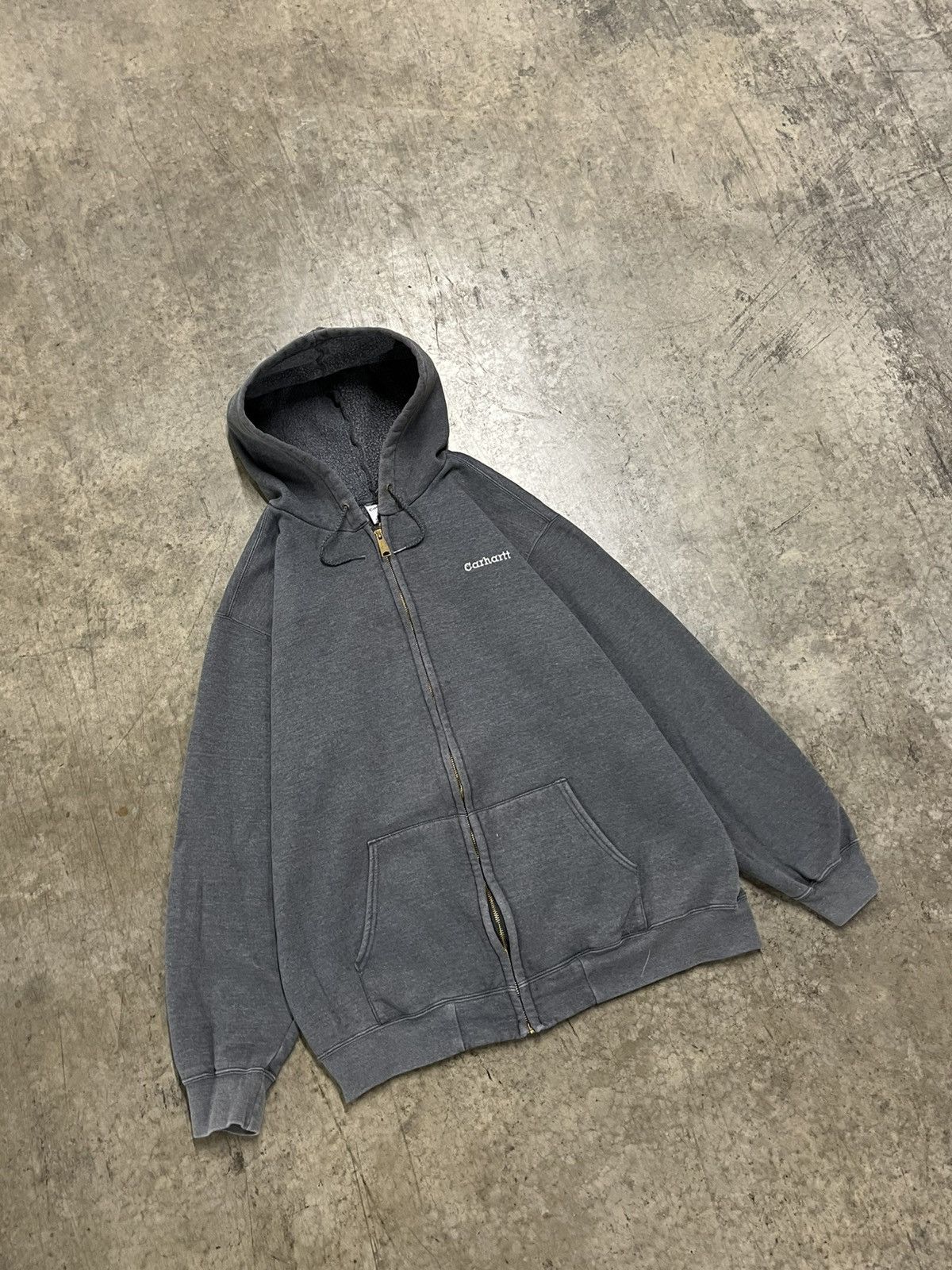 Carhartt × Vintage Carhartt vintage zip up hoodie skater streetwear boxy rare Size US XL / EU 56 / 4 - 3 Thumbnail