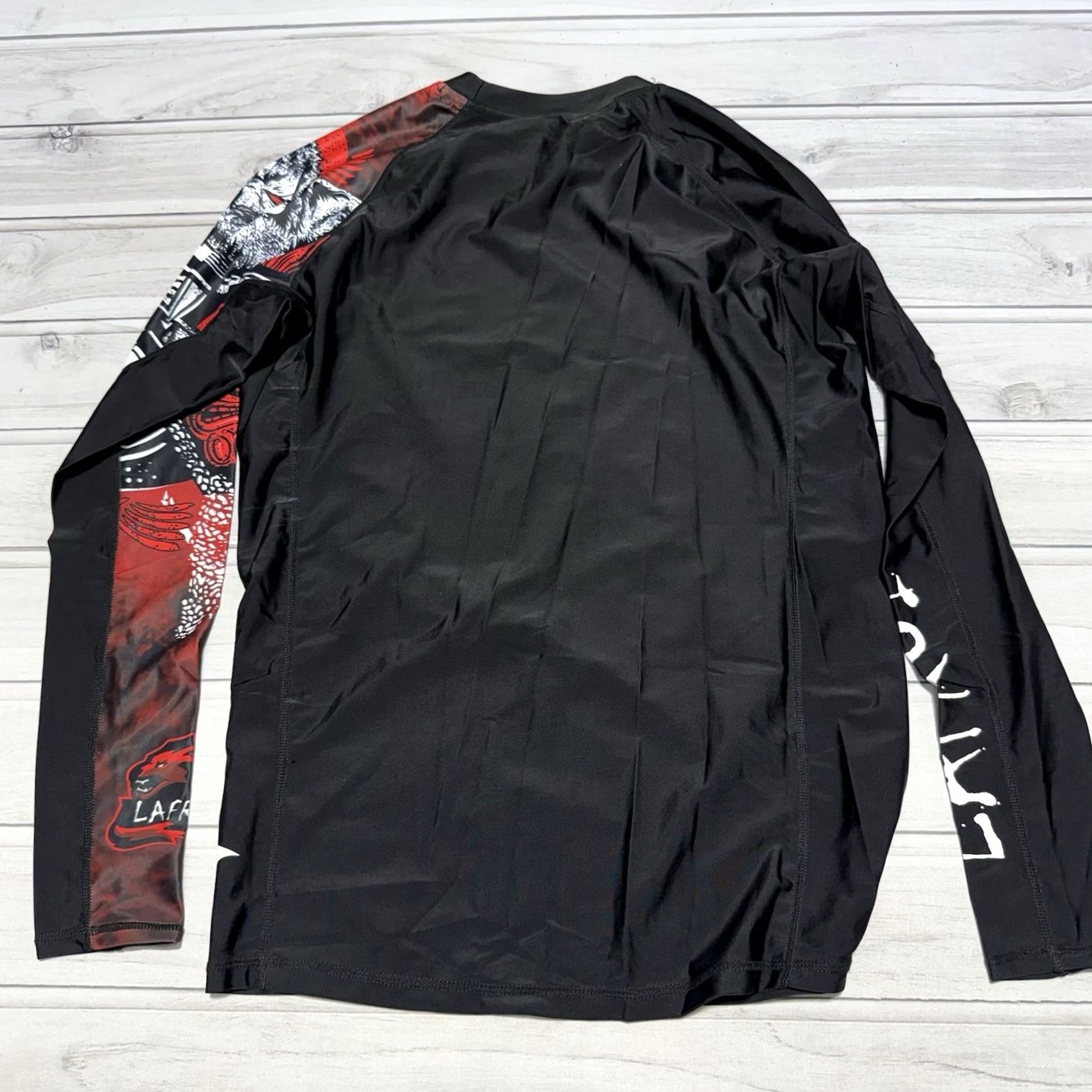 Vintage Lafroi Burst Maximum Performance Shirt Adult Large Black Crew Neck Long Sleeve Compression Fit Slimming Quick Dry Jersey Logo Athletic Size US L / EU 52-54 / 3 - 5 Thumbnail