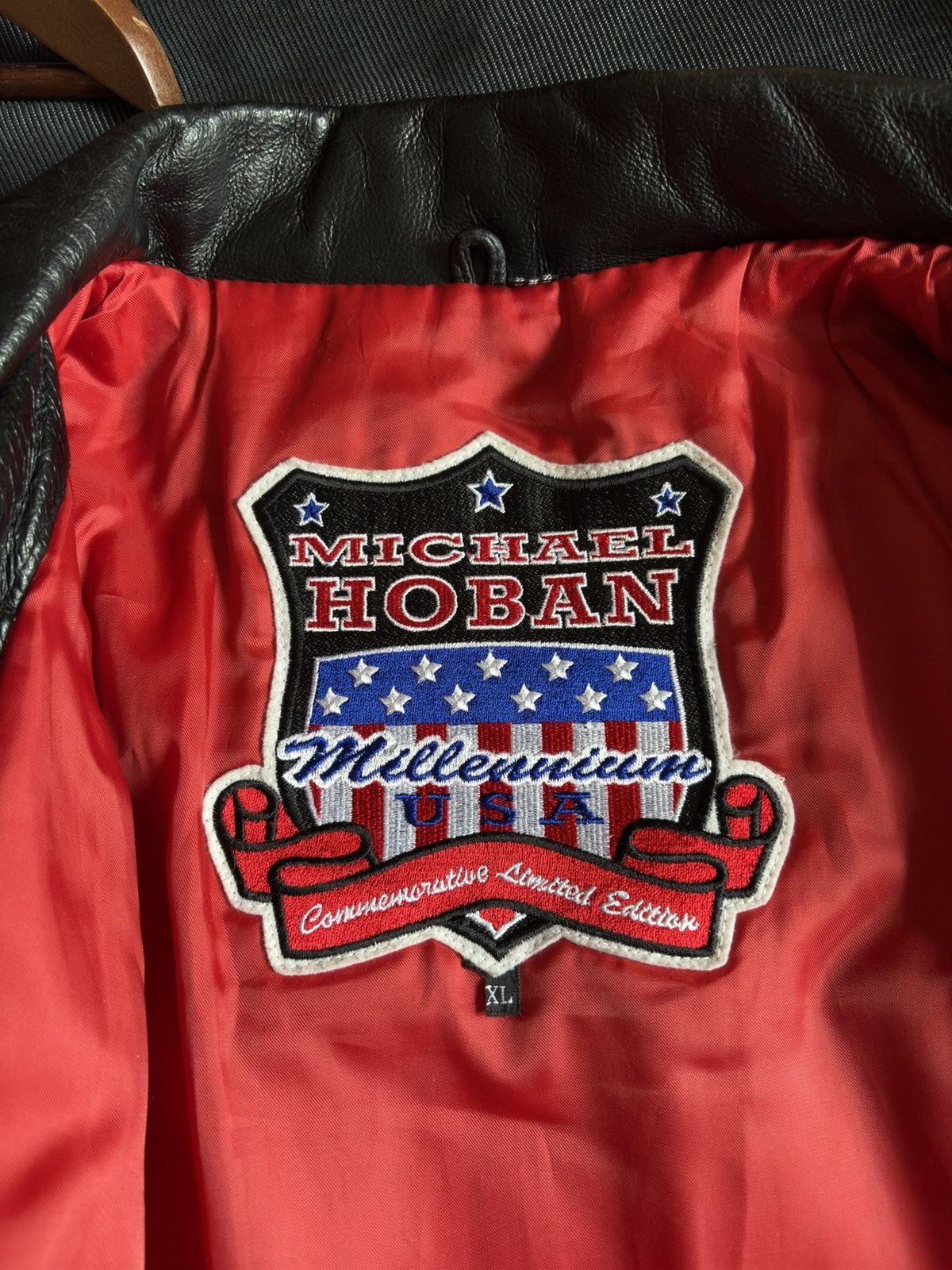 Designer × Michael Hoban × Vintage Michael Hoban USA Millennium 2000 – Vintage Leather Jacket Size US XL / EU 56 / 4 - 10 Thumbnail
