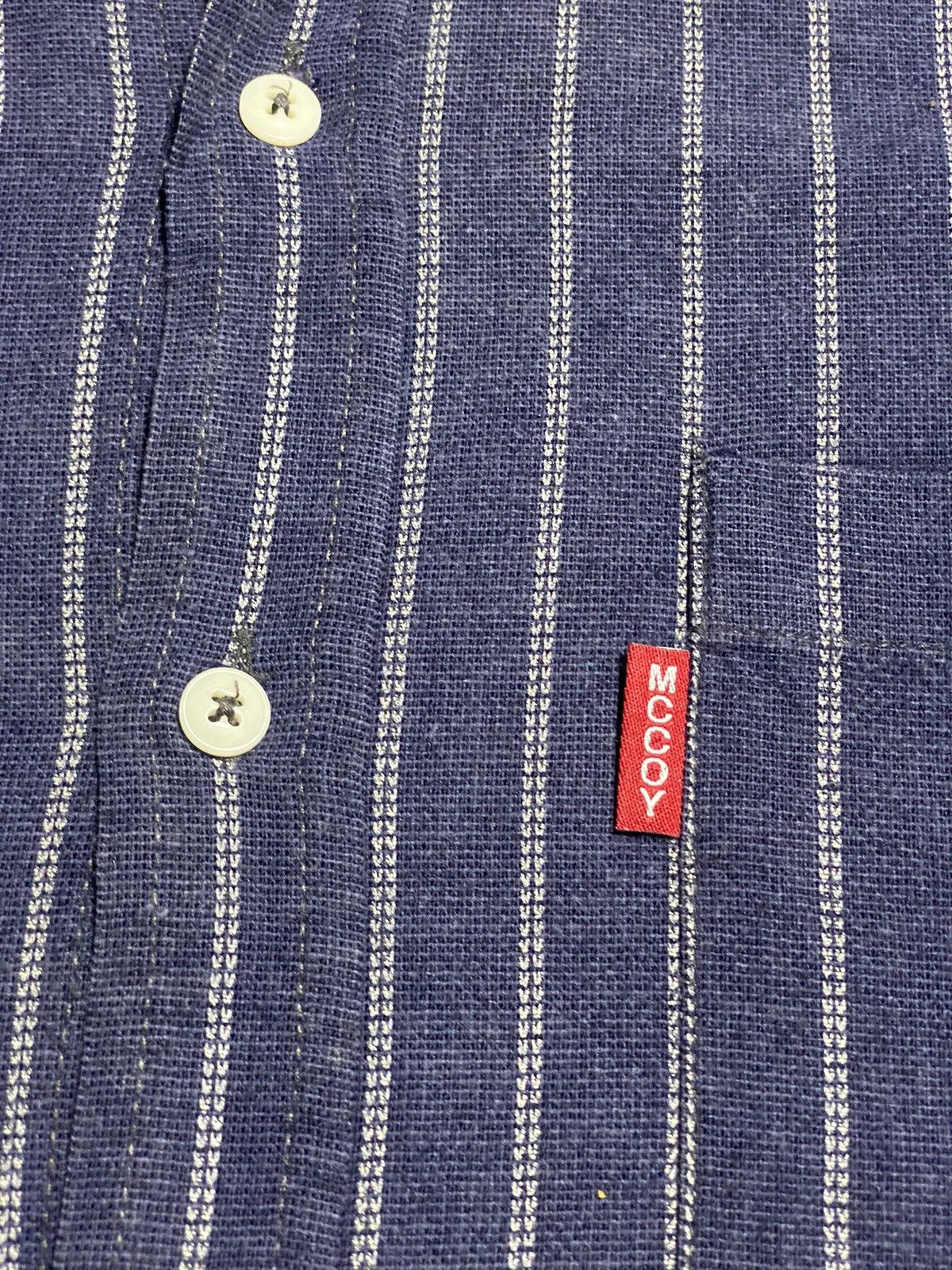 The Real McCoy's McCoy Industry Stripe Shirt Size US L / EU 52-54 / 3 - 4 Thumbnail