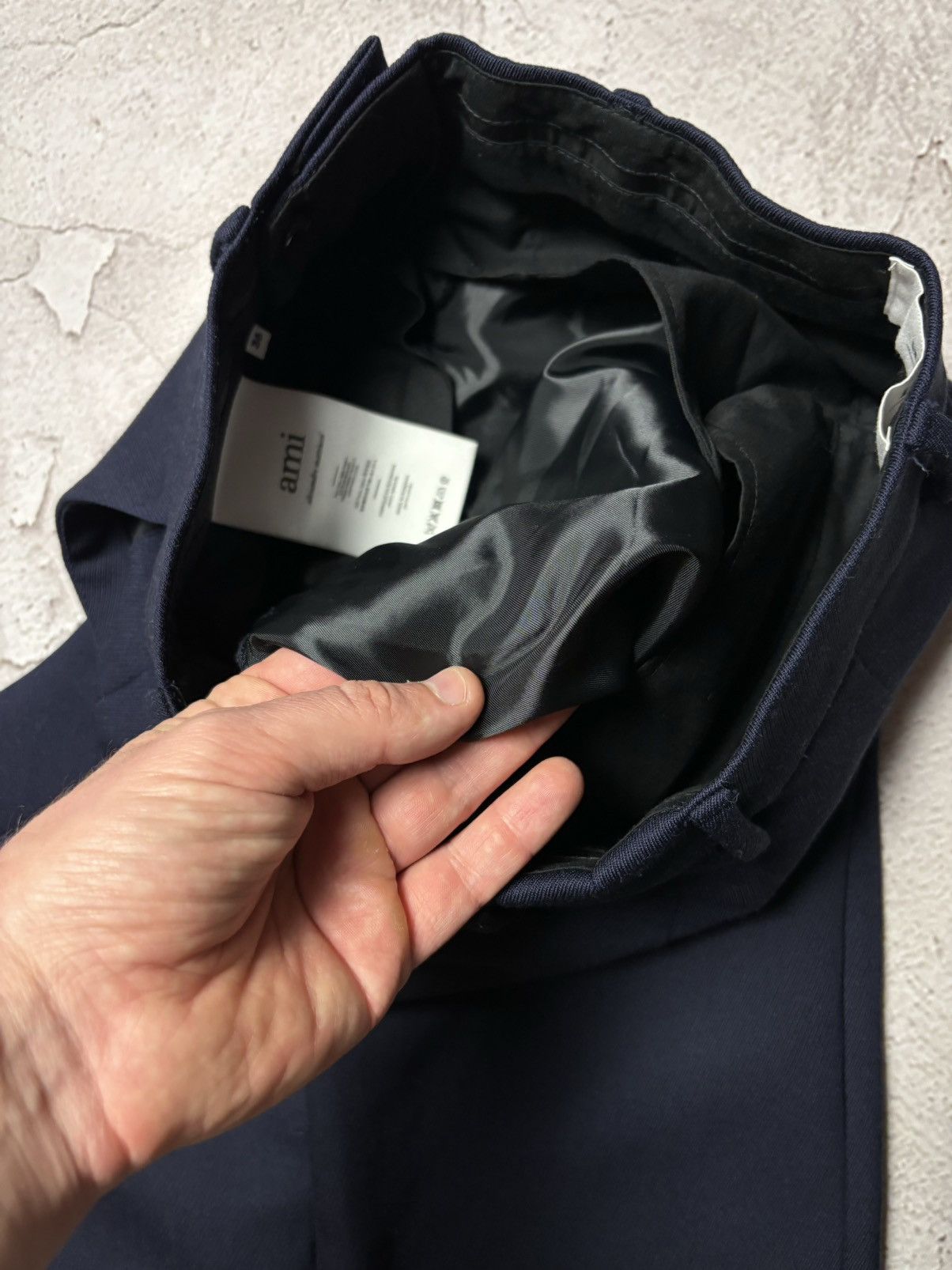 AMI AMI Paris Pleated pants NAUTIC BLUE Size 26" / US 2 / IT 38 - 2 Thumbnail
