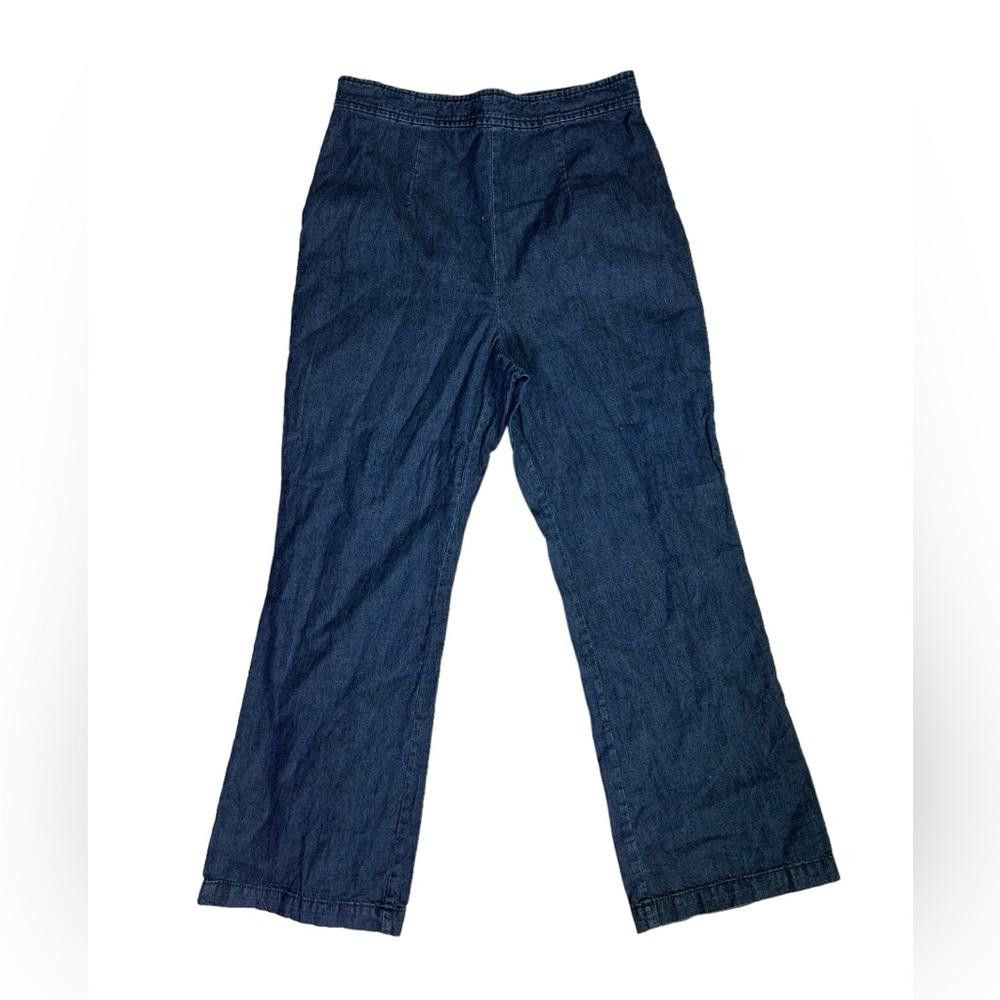 Free People Free People l Dark Wash High Rise Wide Leg Jeans Size 4 Size 27" / US 4 / IT 40 - 2 Thumbnail