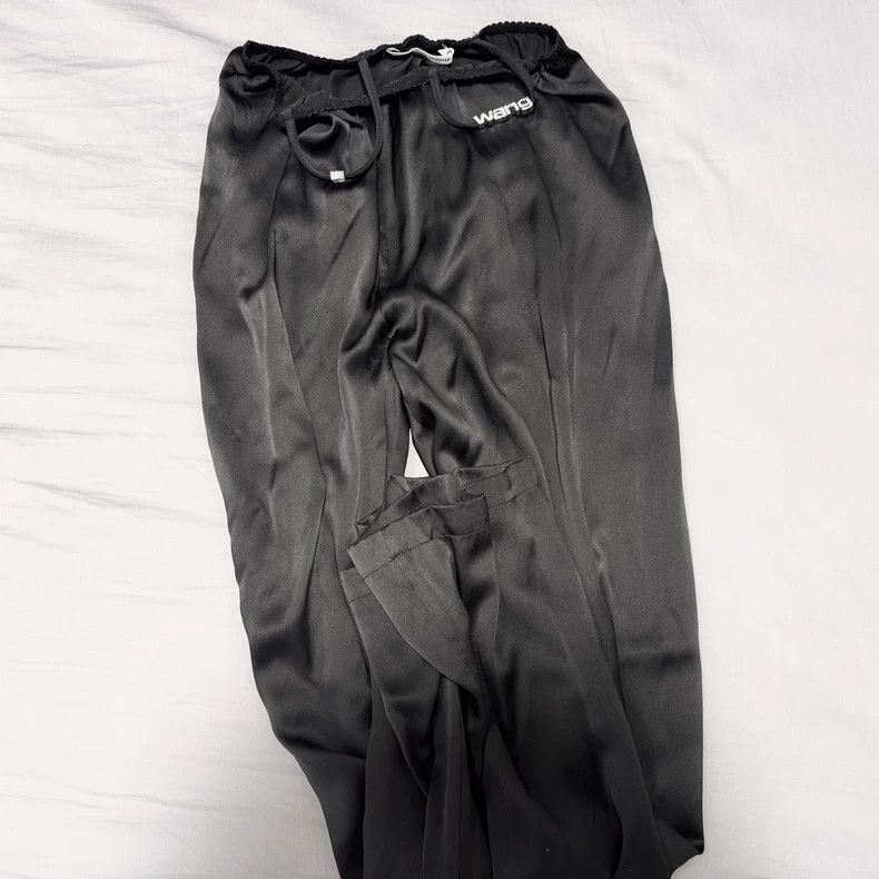 Alexander Wang Alexander Wang Silk Pants with Crystal Buckle Size 26" / US 2 / IT 38 - 1 Thumbnail