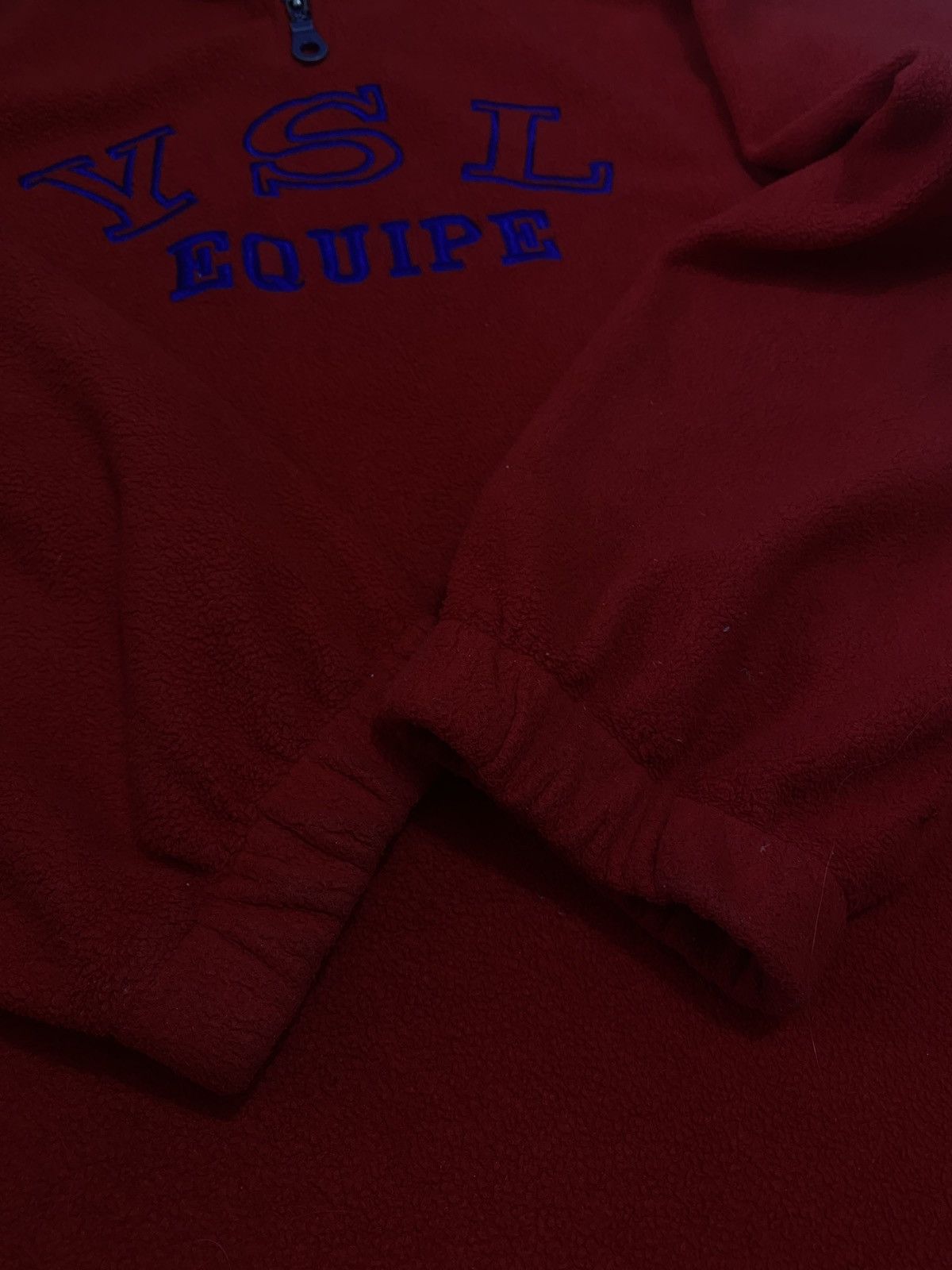 Vintage Ultra rare vintage ysl equipe half zip fleece Size US XL / EU 56 / 4 - 7 Thumbnail