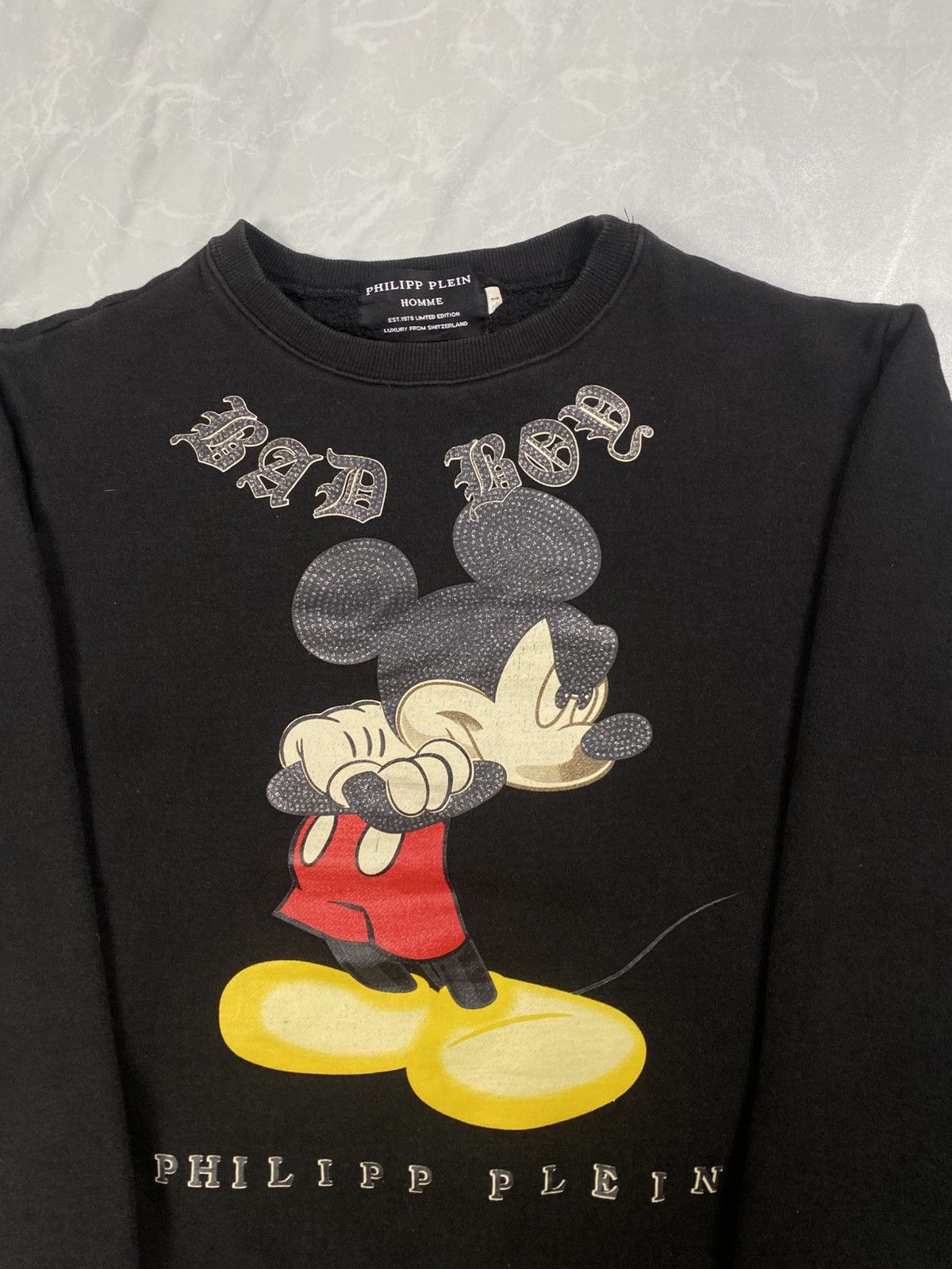 Philipp Plein Philipp Plein Mickey Mouse Bad Boy Crewneck Size S / US 4 / IT 40 - 2 Thumbnail