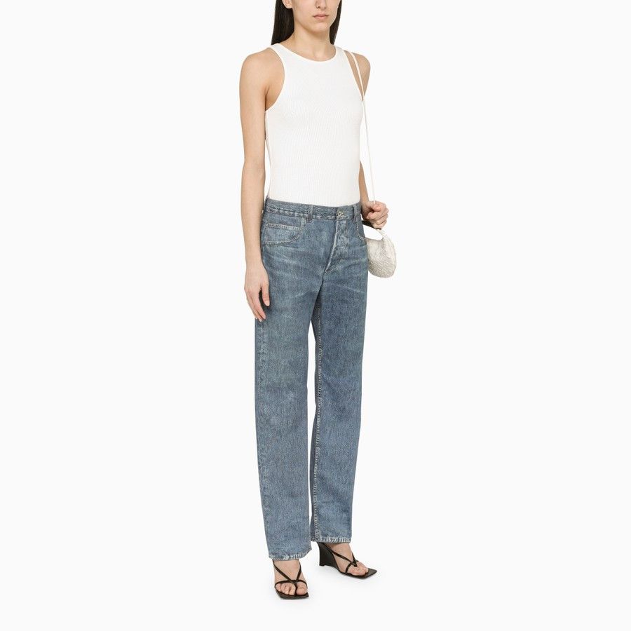 Bottega Veneta o1d2blof0824 Denim Jeans in Light Blue Size 25" / US 0 / IT 36 - 2 Thumbnail