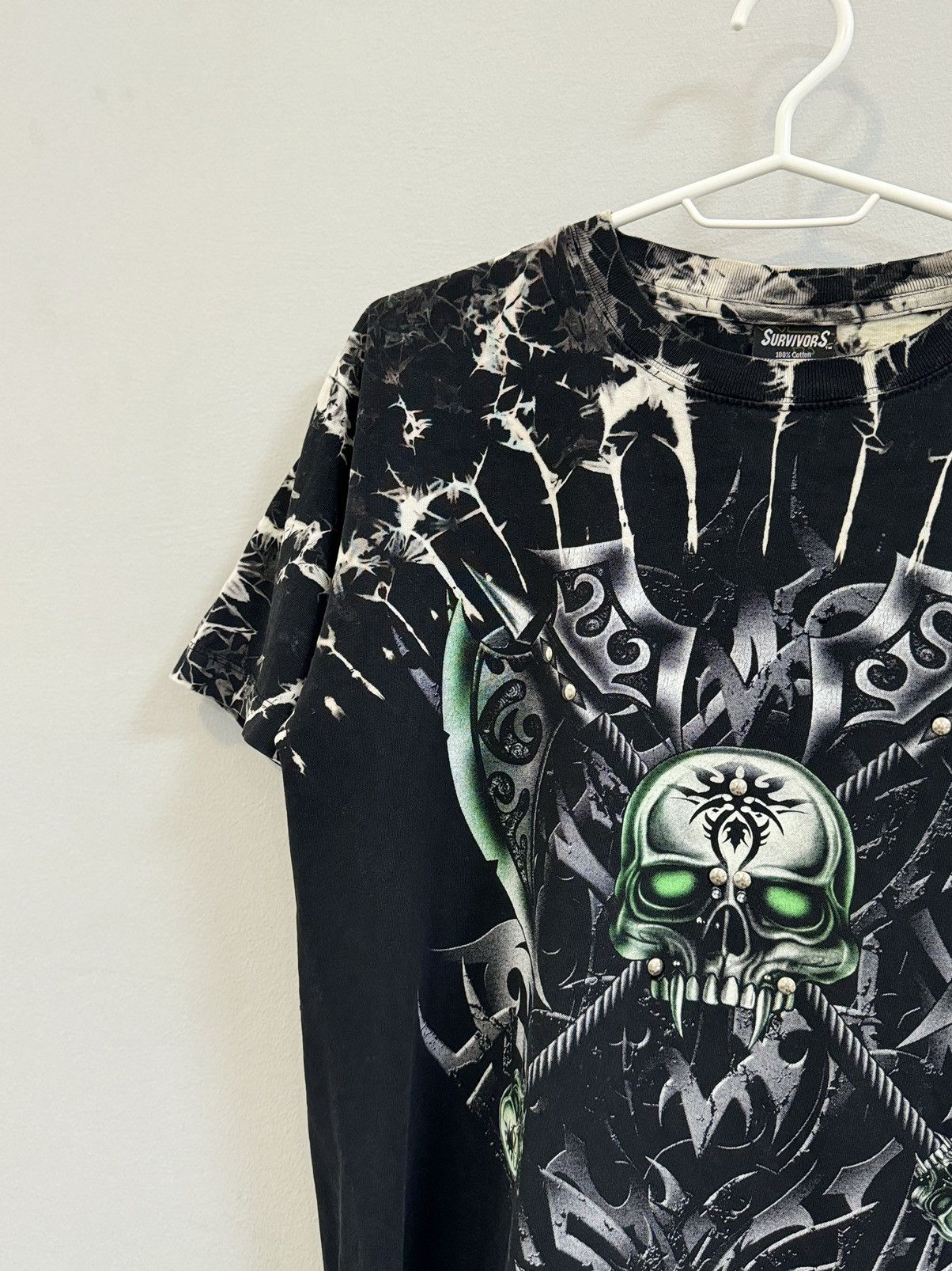 Band Tees Y2K Grim Reaper Skull Demon Emo Grunge Tee phosphorus Size US S / EU 44-46 / 1 - 6 Thumbnail