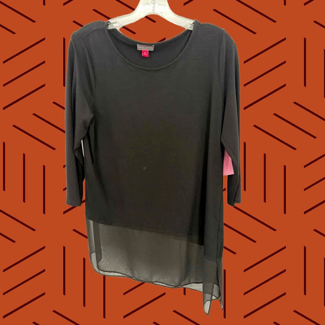 Vince Camuto VINTAGE Vince Camuto Black Size Medium Long Sleeve Blouse Size M / US 6-8 / IT 42-44 - 1 Thumbnail