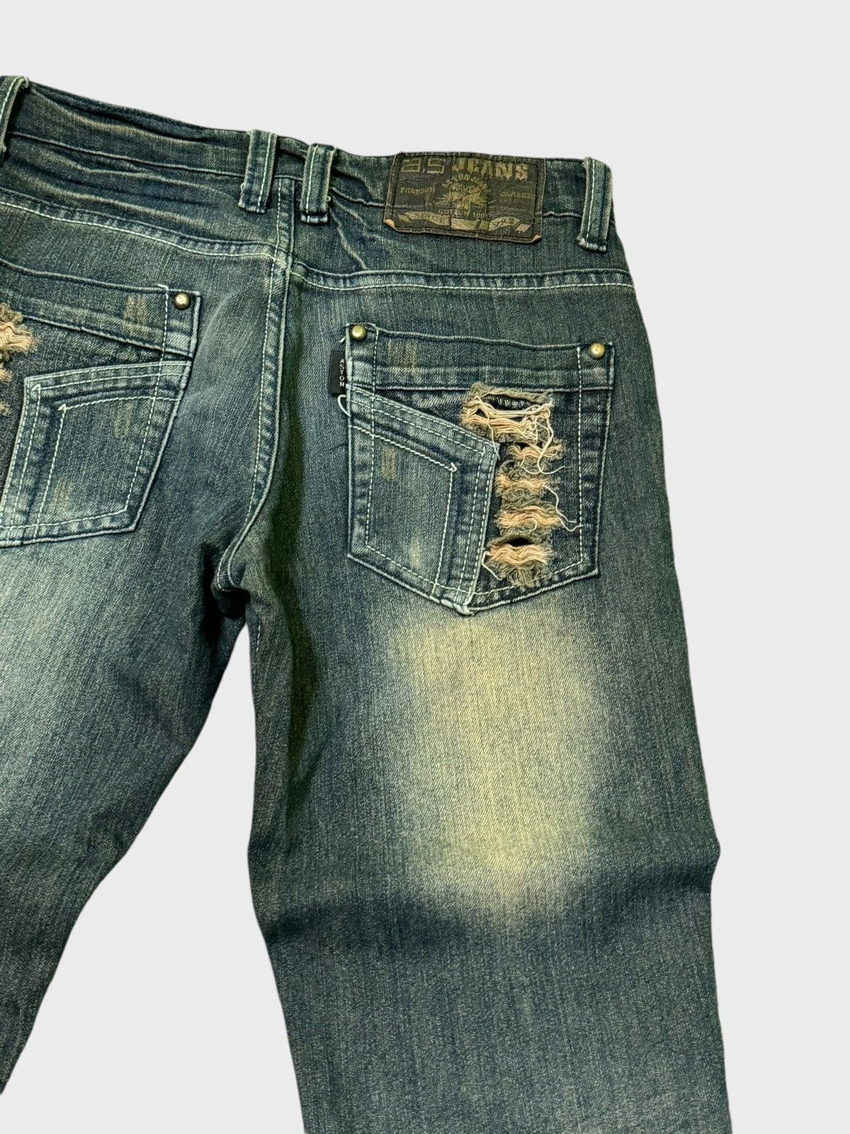Hysteric Glamour × If Six Was Nine × Le Grande Bleu (L.G.B.) A.S Jeans Patches Mud Clawn Mark Denim Pants Size US 29 - 12 Thumbnail
