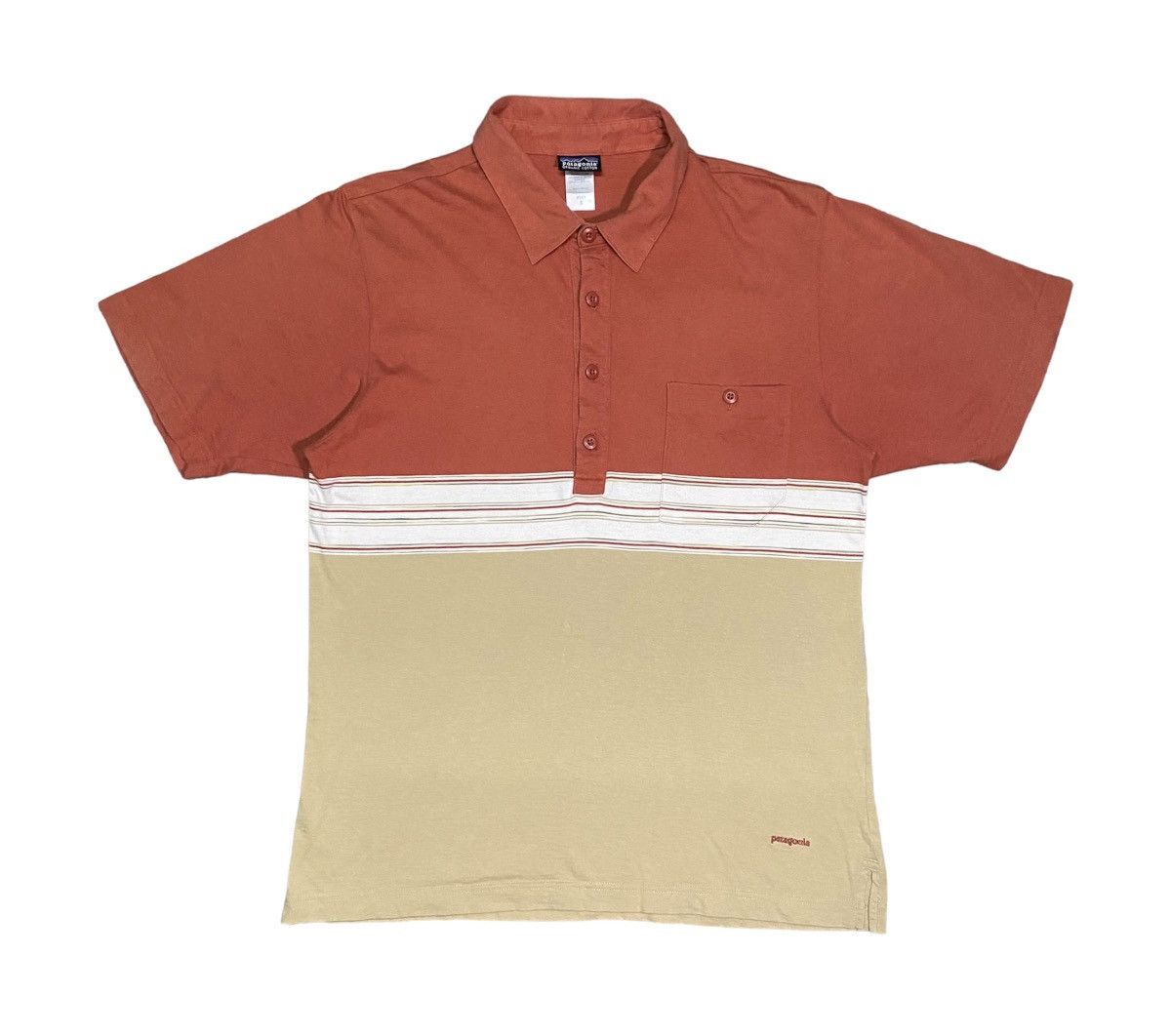 image of Patagonia Organic Cotton Two Tone Polos Shirt, Men's (Size Small)
