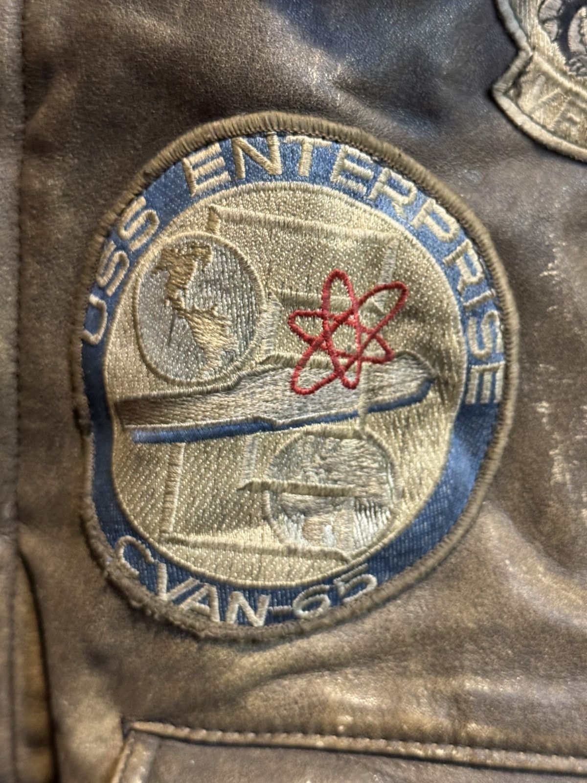 Genuine Leather Vintage G1 Texas Dallas Pussy Island AirForce Leather Jacket Size US M / EU 48-50 / 2 - 7 Thumbnail