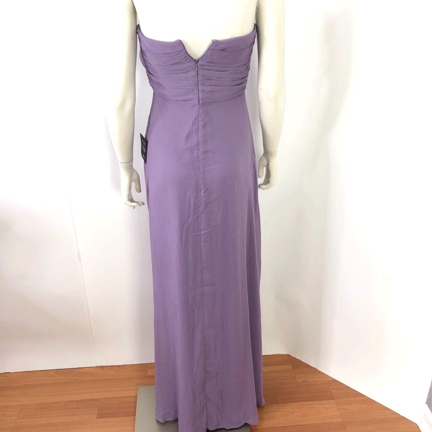 Lulus Lulus Maxi Dress Purple Strapless Cocktail Prom Women's MINT Small Sleeveless Sleeveless Zip Sweetheart Long Solid Size S / US 4 / IT 40 - 4 Thumbnail