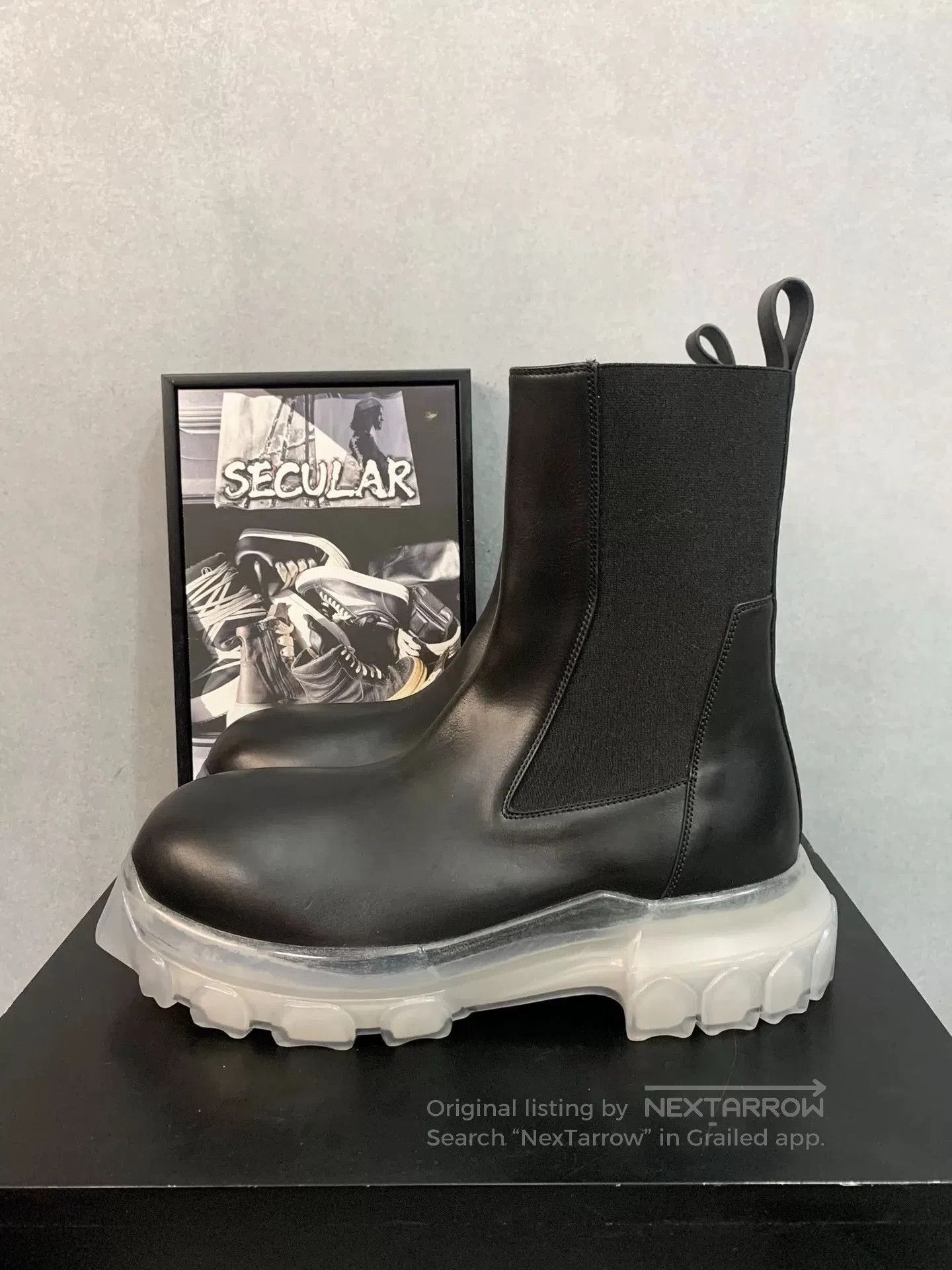 Rick Owens Rick Owens Tractor High-Top Leather Boots. Size US 9 / EU 42 - 2 Thumbnail