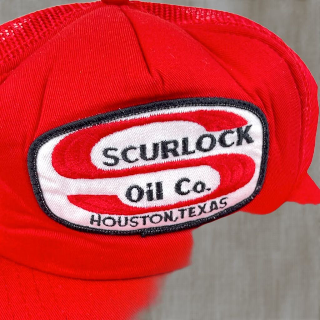 GAS VINTAGE Scurlock Oil Trucker Hat Cap Snapback Petroleum Gas Patch Houston Texas Size ONE SIZE - 1 Thumbnail