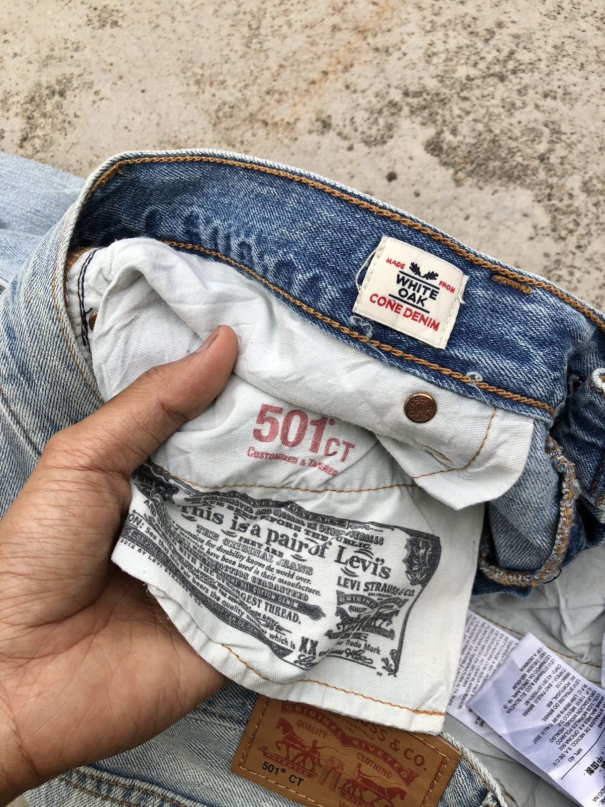 Levi's SELVEDGE LEVIS 501 DISTRESSED JEANS Size 30" / US 8 / IT 44 - 8 Thumbnail