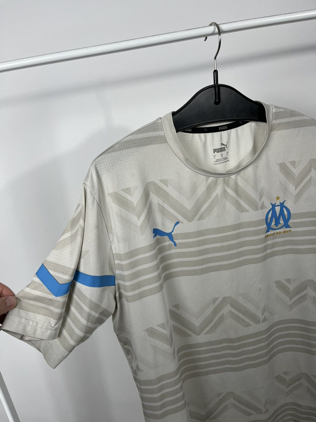 Puma Puma Olympique Marseille DryCell Jersey Beige Blue Size L Size US L / EU 52-54 / 3 - 10 Thumbnail