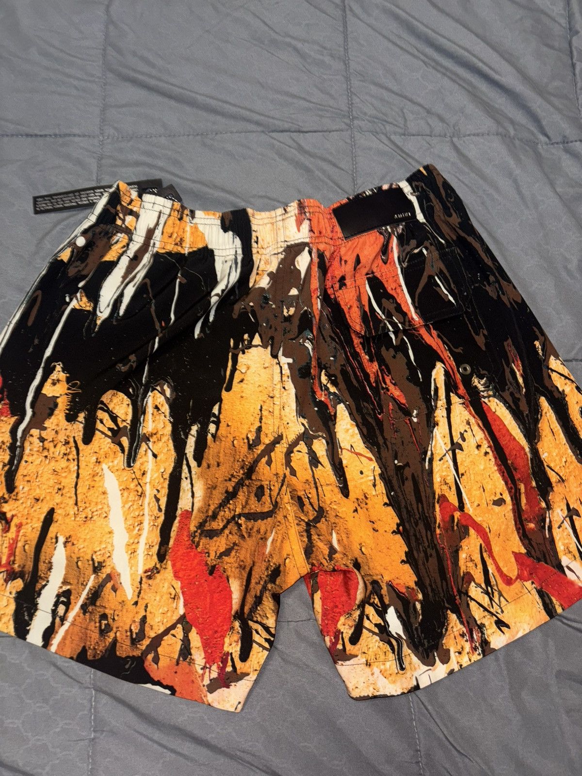 Amiri Amiri Drip Swim trunks Size US 34 / EU 50 - 3 Thumbnail