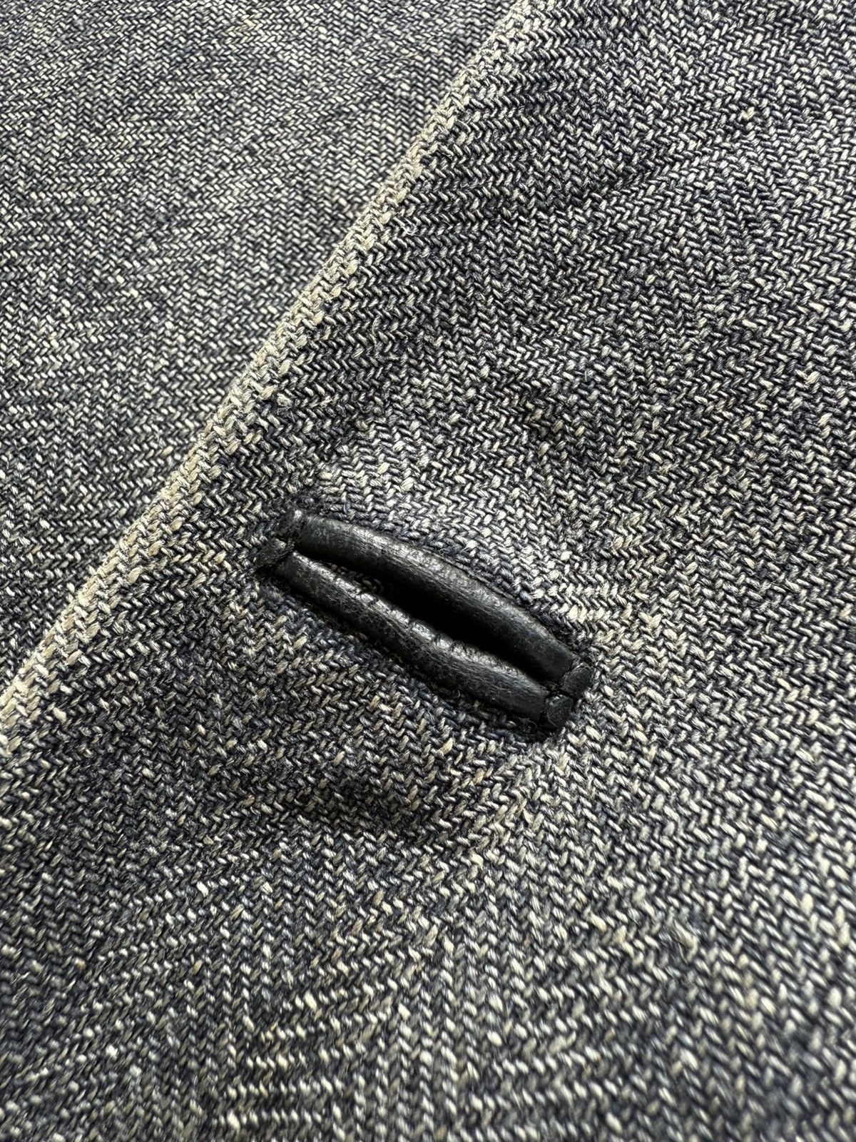 Yohji Yamamoto 90s AAR YOHJI YAMAMOTO Herringbone Twill Leather Finishing Size US M / EU 48-50 / 2 - 14 Thumbnail