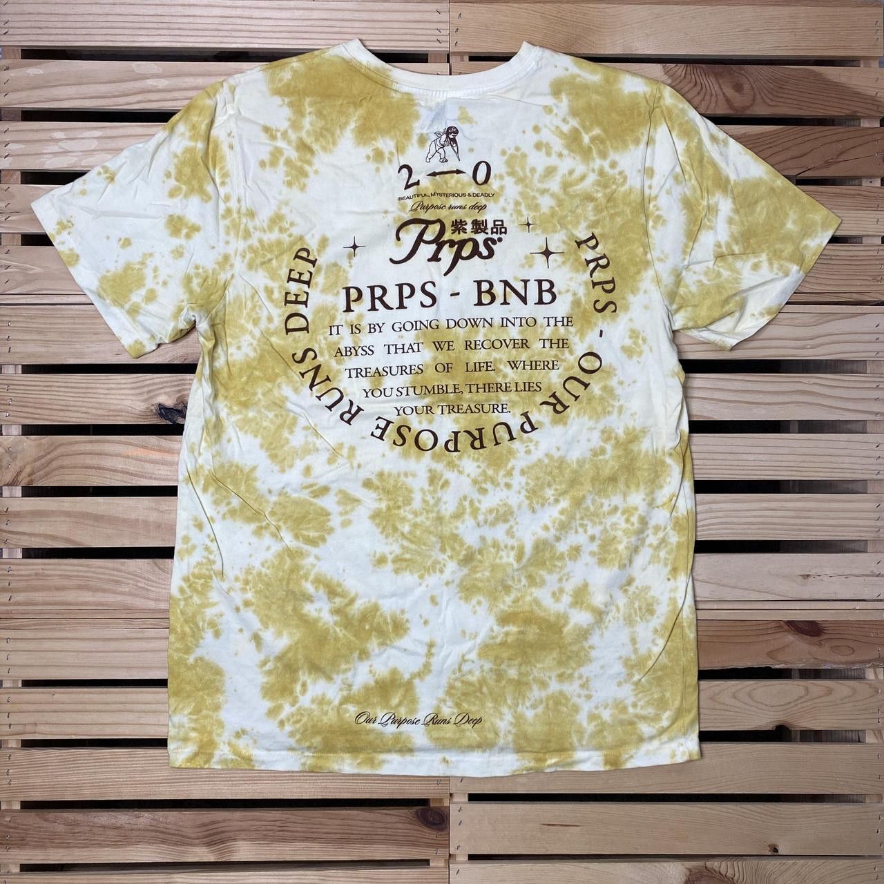 Prps PRPS Yellow & White Streetwear Tee Size Large Size US L / EU 52-54 / 3 - 1 Thumbnail