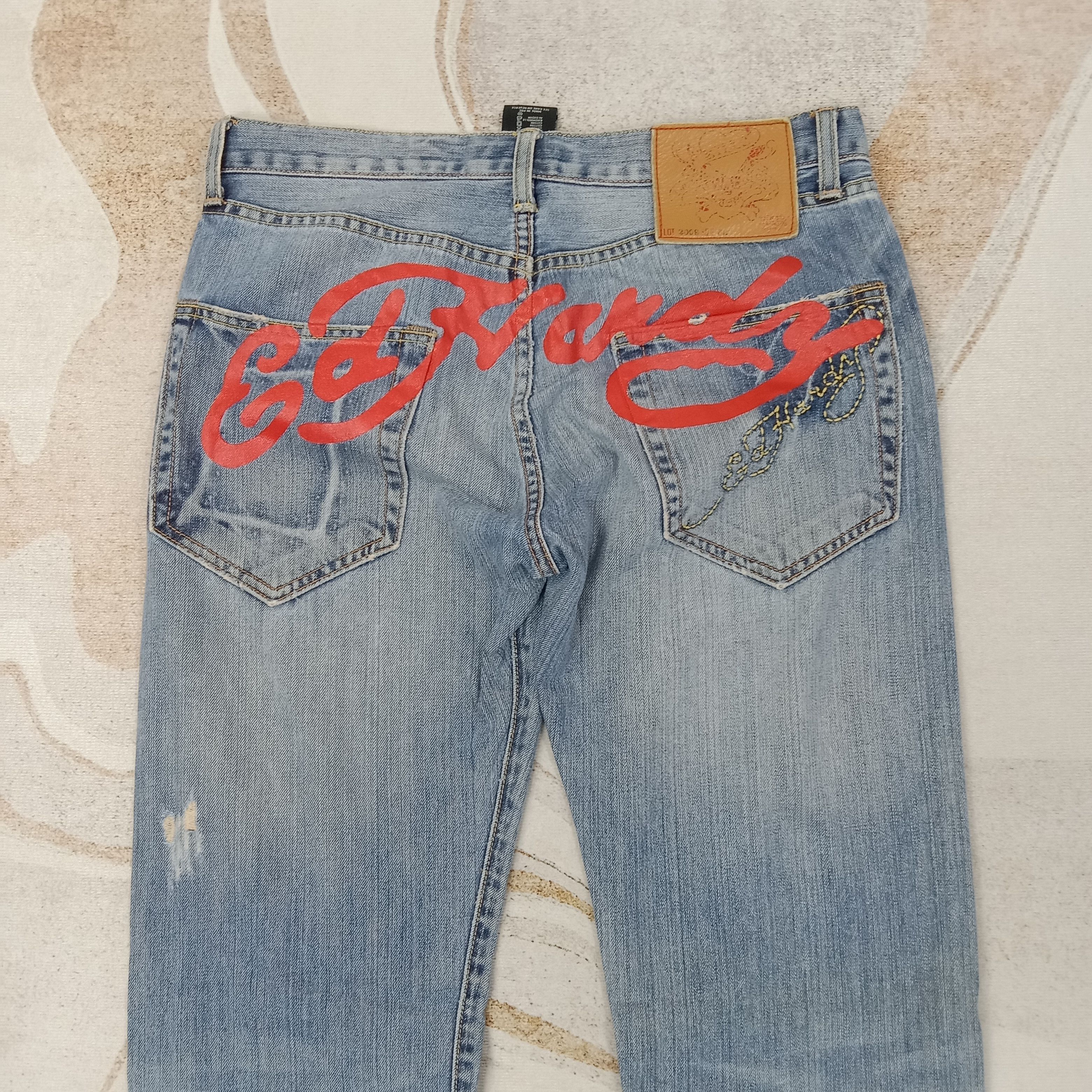 Ed Hardy Ed Hardy by Christian Audiguer Designer Denim Jeans C258N3 Size US 32 / EU 48 - 2 Thumbnail