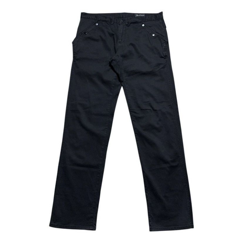 Final Home VINTAGE 90s FINAL HOME URBAN ACTIVITIES ELASTANE PANTS BLACK Size US 35 - 1 Thumbnail