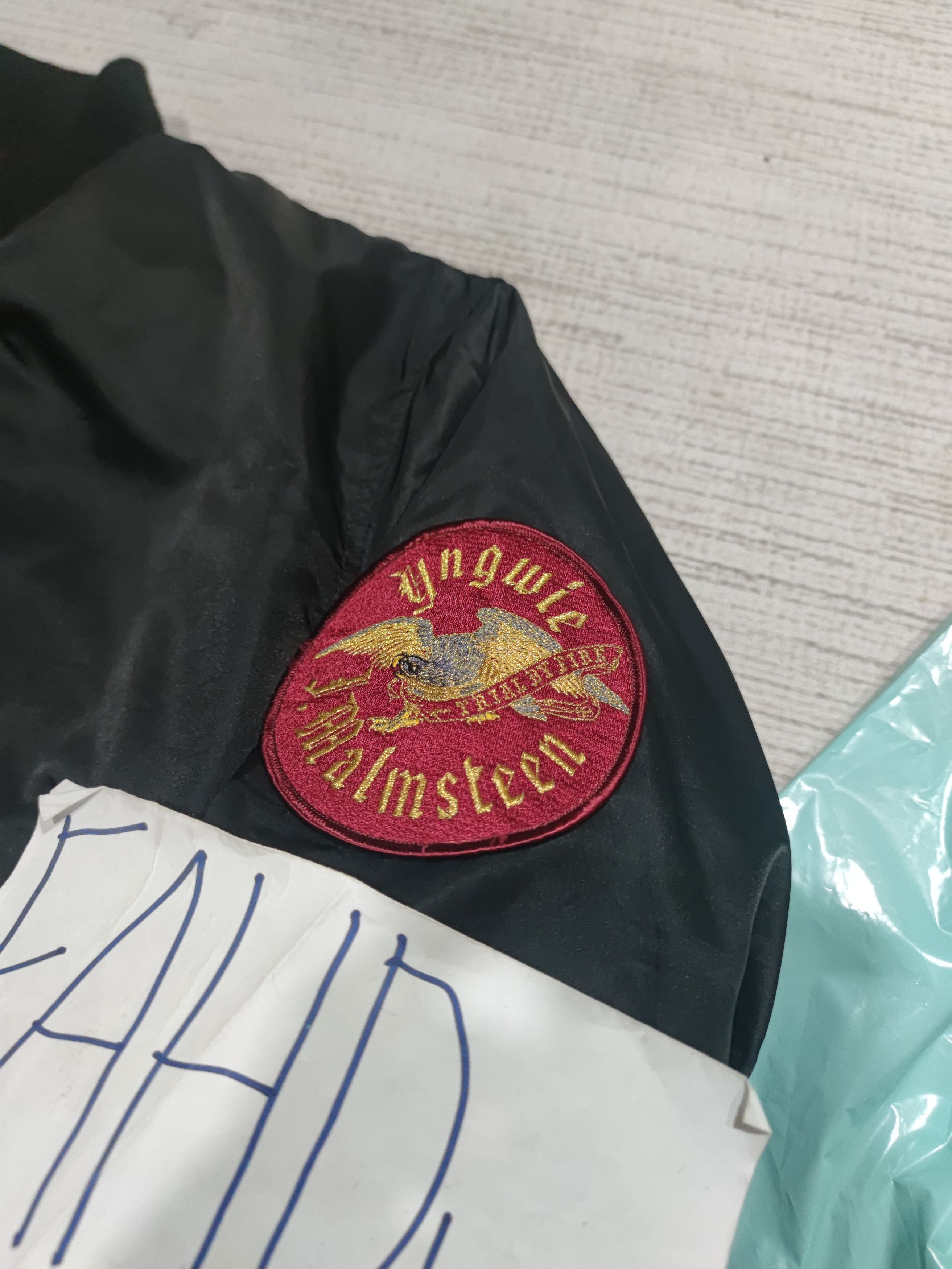 Vintage Vintage Super Rare Yngwie Malmsteen "Trial by Fire" bombers Size US XL / EU 56 / 4 - 4 Thumbnail