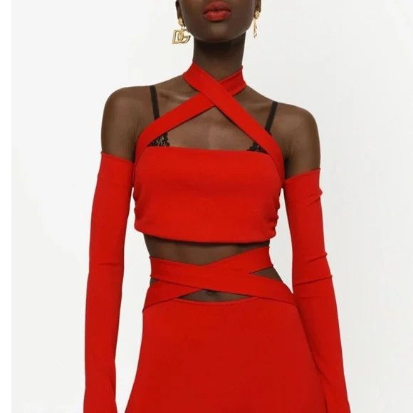 Givenchy Dolce & Gabbana halterneck cut-out top - NEW WITH TAGS Size M / US 6-8 / IT 42-44 - 4 Thumbnail