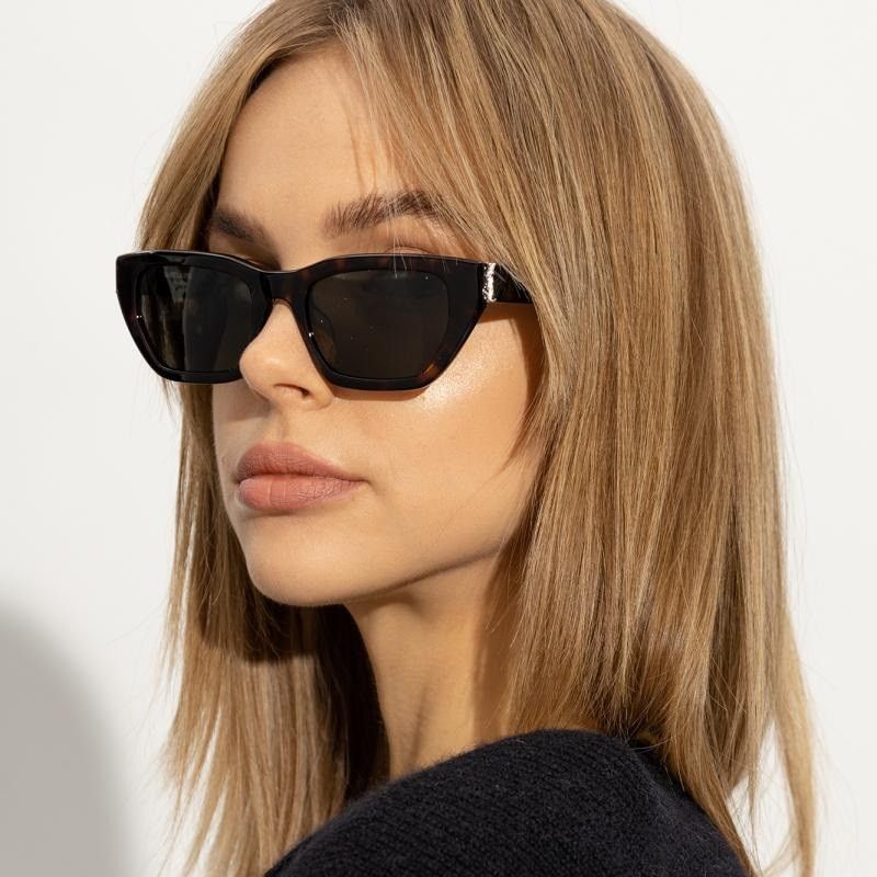 Yves Saint Laurent NEW Saint Laurent SLM127/F 002 Cat Eye Women Sunglasses Size ONE SIZE - 12 Thumbnail