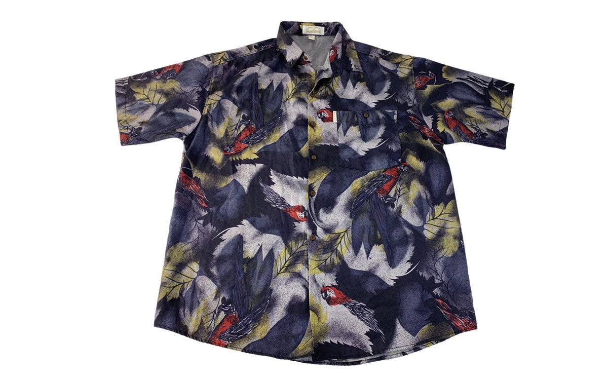 Japanese Brand 90s Warehouse Hawaii Button Up Shirt Parrot Bird Design Size US XL / EU 56 / 4 - 1 Thumbnail