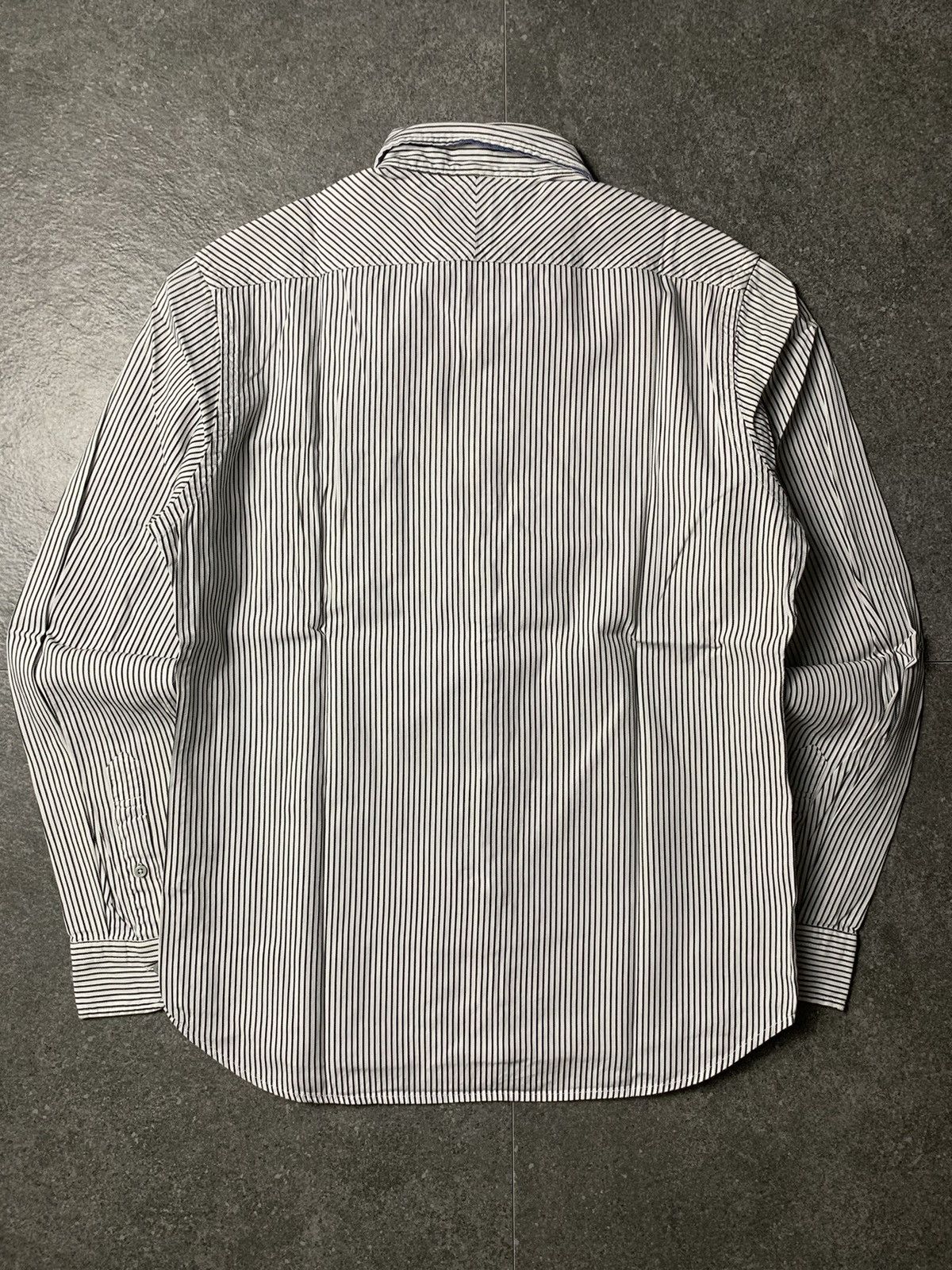 Beams Plus 2000s Japanese Brand Beams Heart Stripe Shirt Size US M / EU 48-50 / 2 - 9 Thumbnail