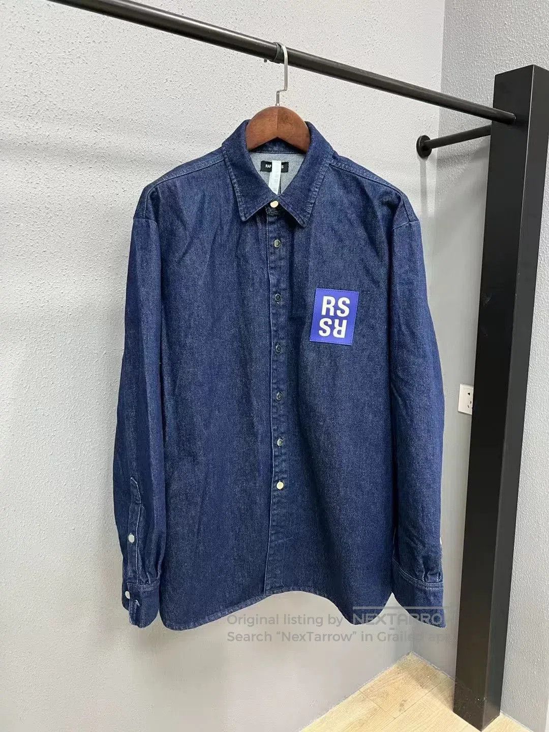 Raf Simons Raf Simons Blue Denim Shirt Jacket. Size US XL / EU 56 / 4 - 1 Thumbnail